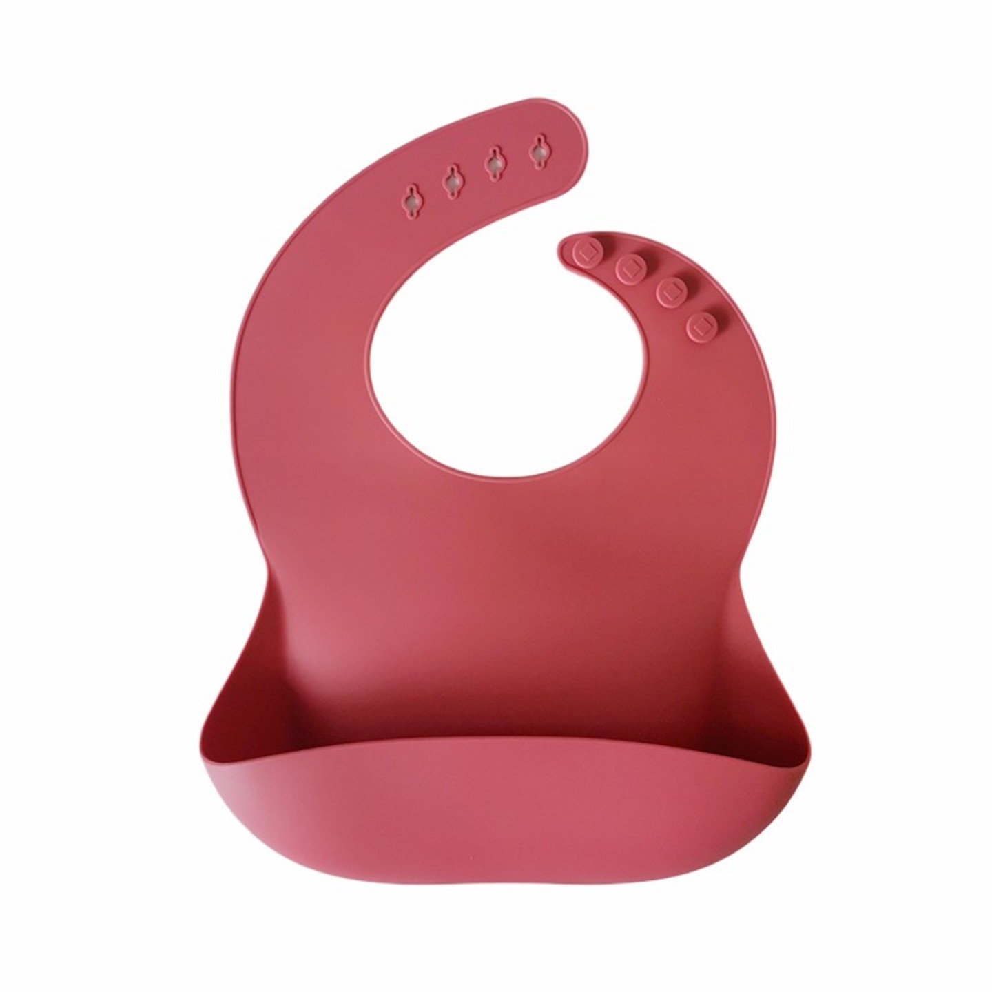 Silicone Bib - Warm Pink