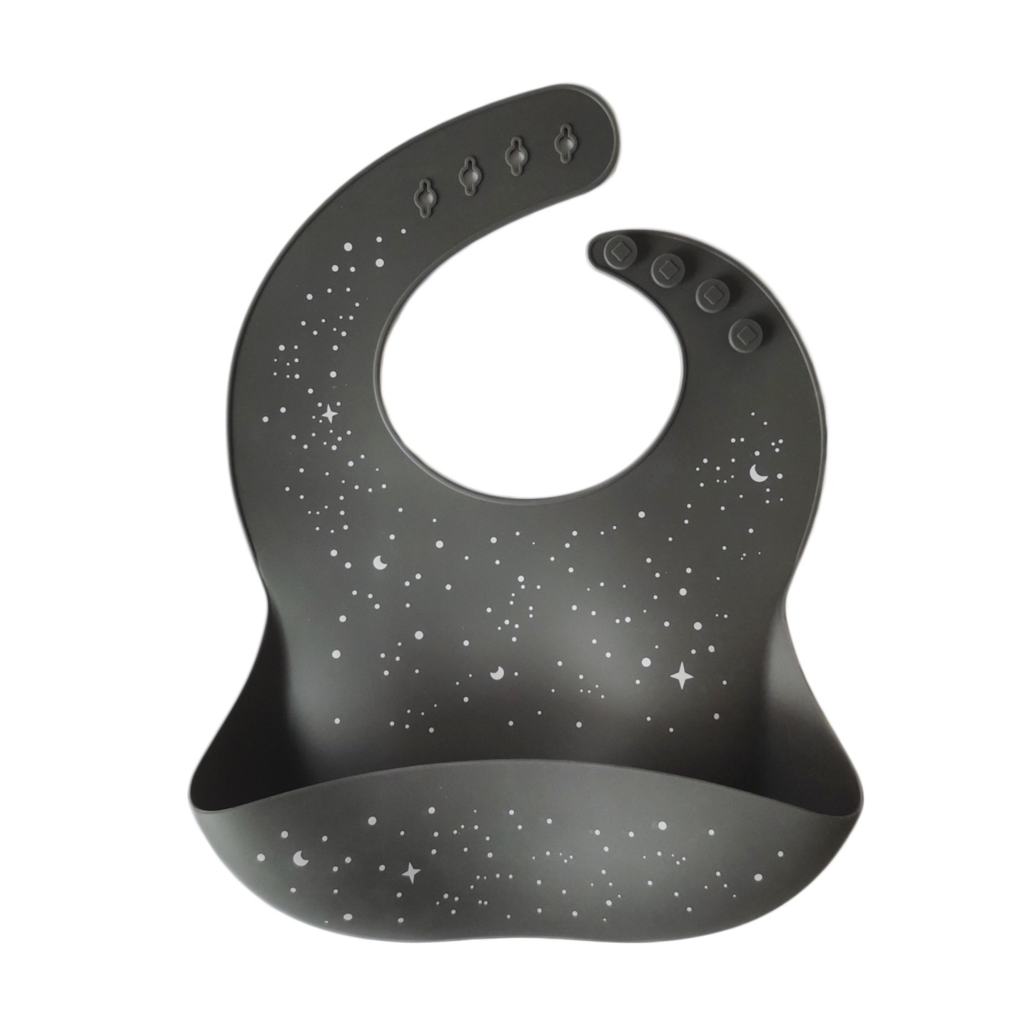 Silicone Bib - Charcoal Galaxy