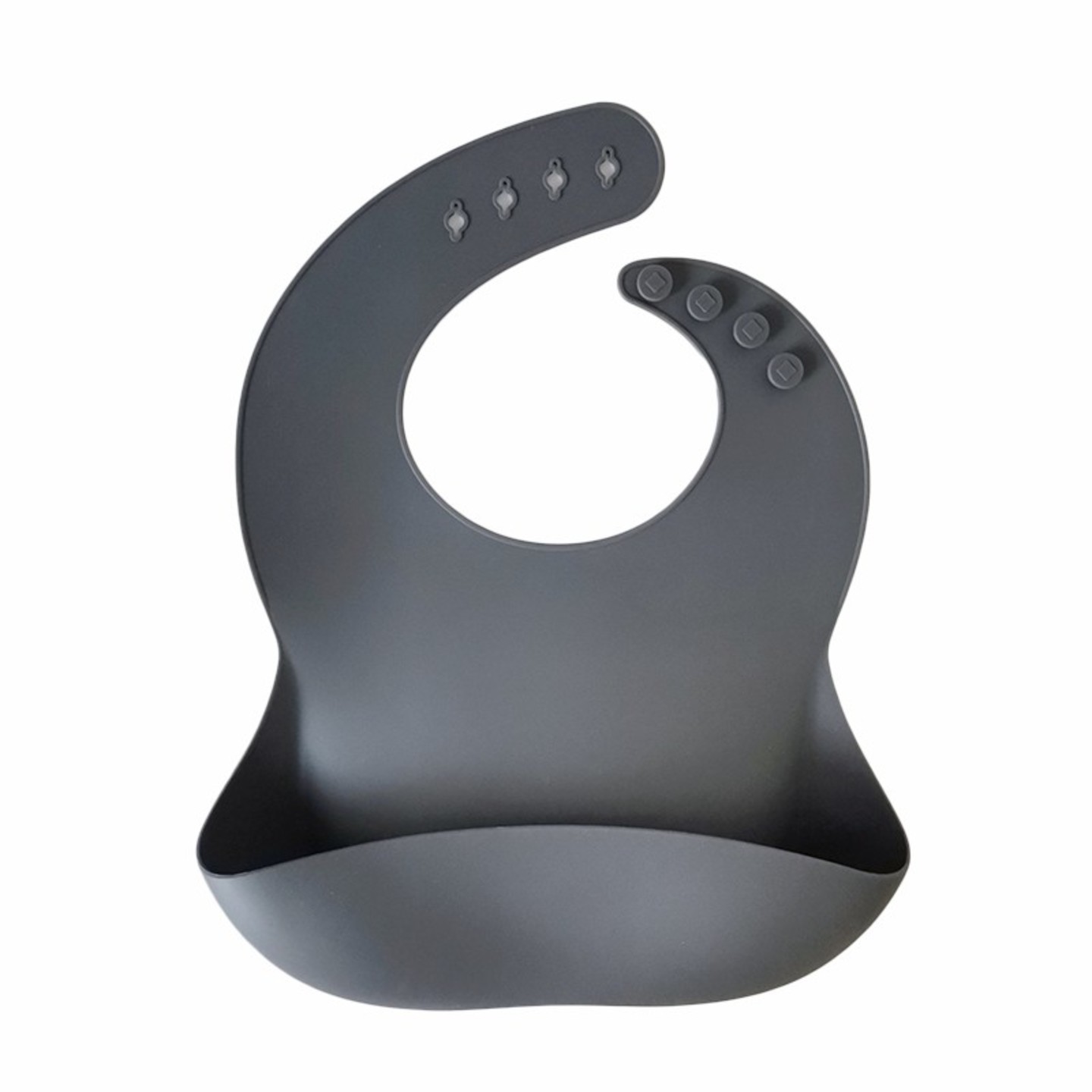 Silicone Bib - Charcoal