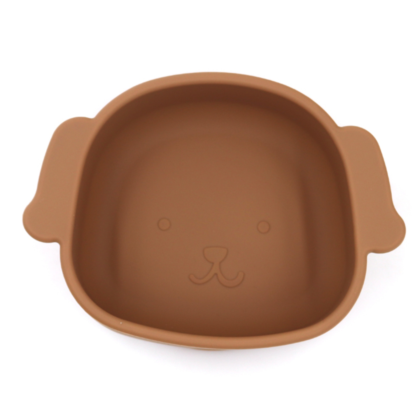 Silicone Dog Shaped Suction Snack Bowl - Clay