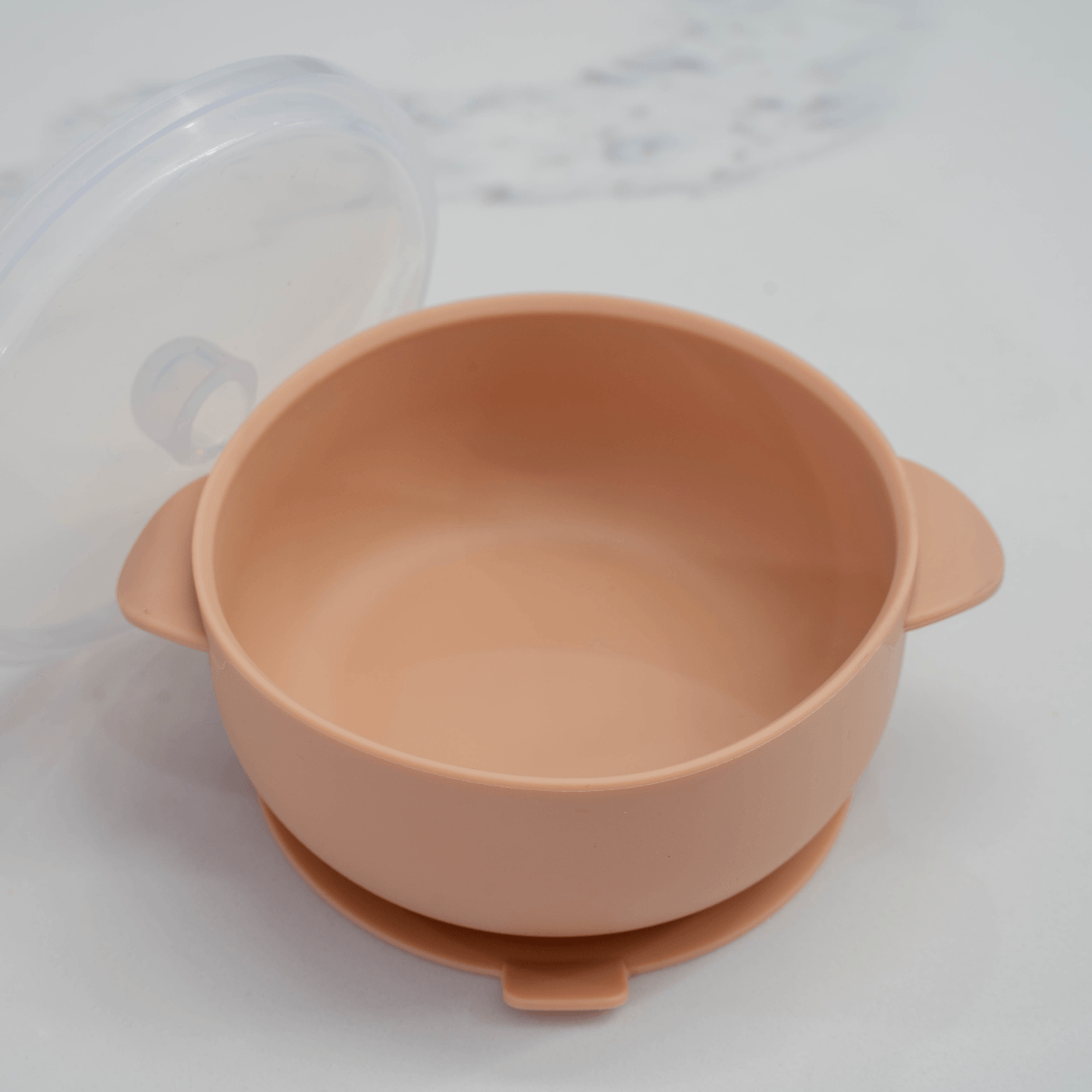 Silicone Suction Bowl - Apricot Beige