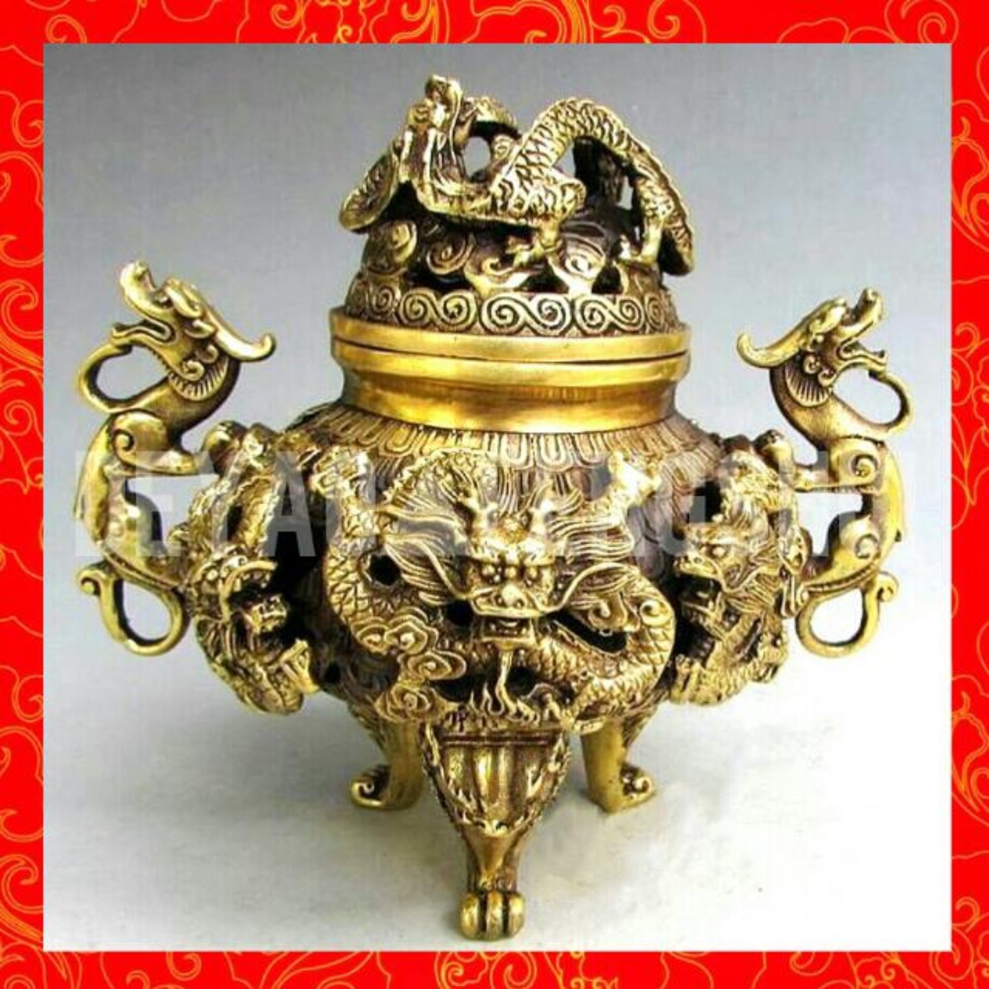 Auspicious Dragon Incense Burner  吉祥龙香炉