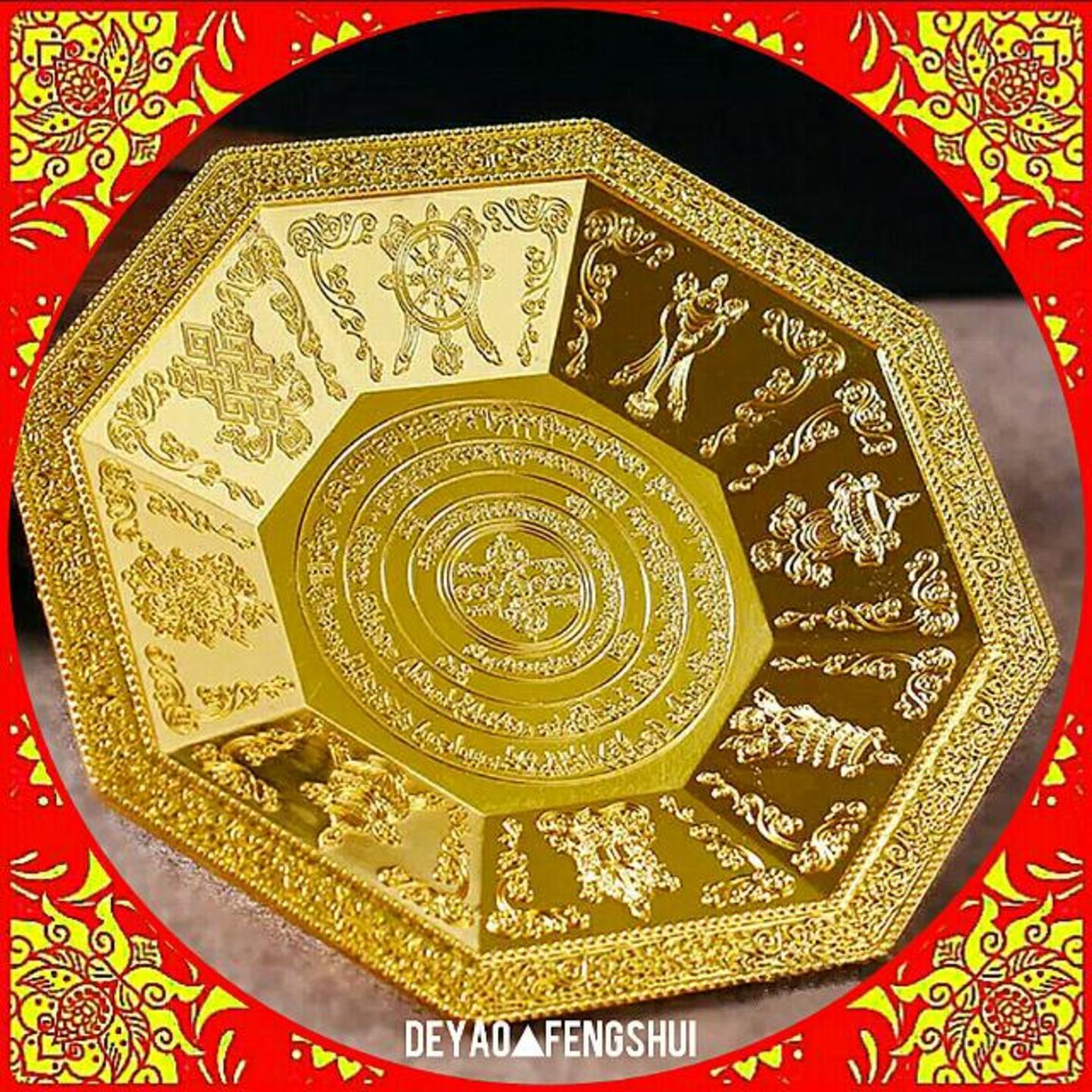 Tibetan Eight Auspicious Symbols Incense Burner Dish  藏香盘炉