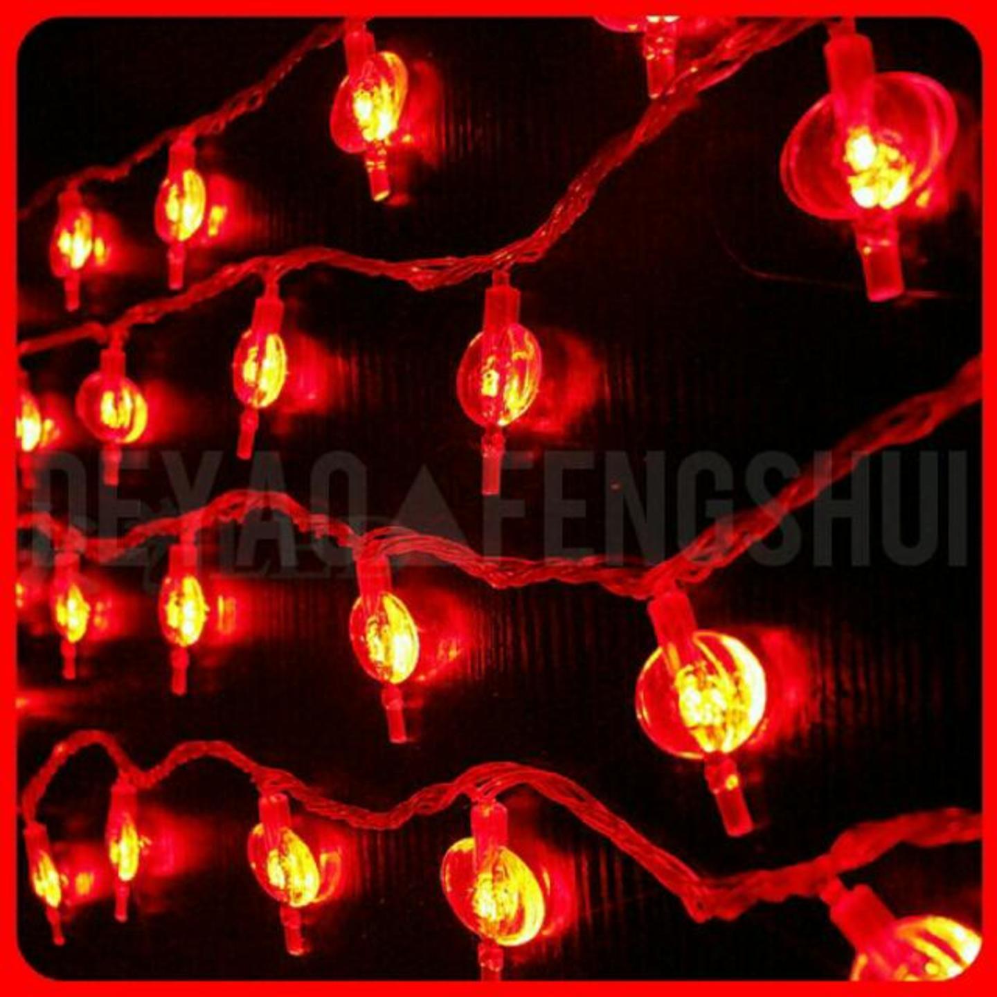 Auspicious Red Chinese 福 Lantern Festive LED String Lighting | LED装饰灯