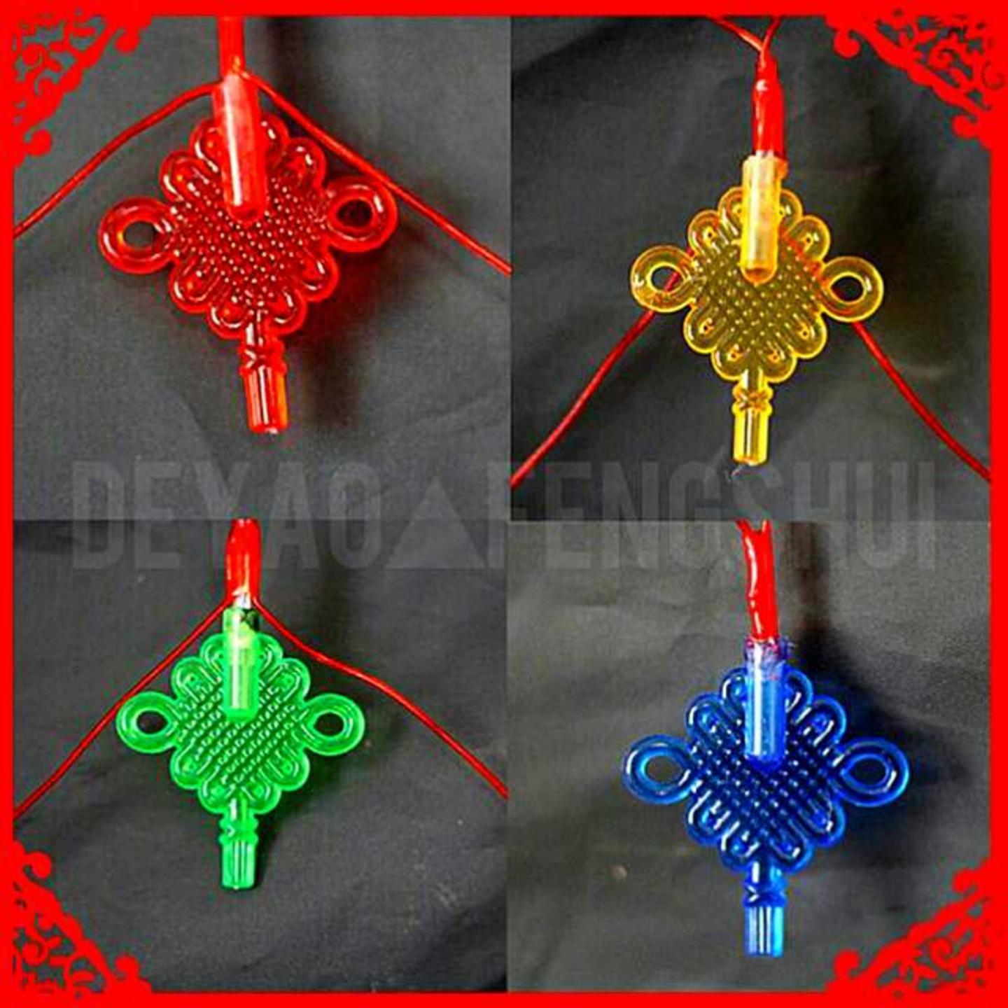 Auspicious Colorful Chinese Knot String LED Festive Lighting | 中国结电灯