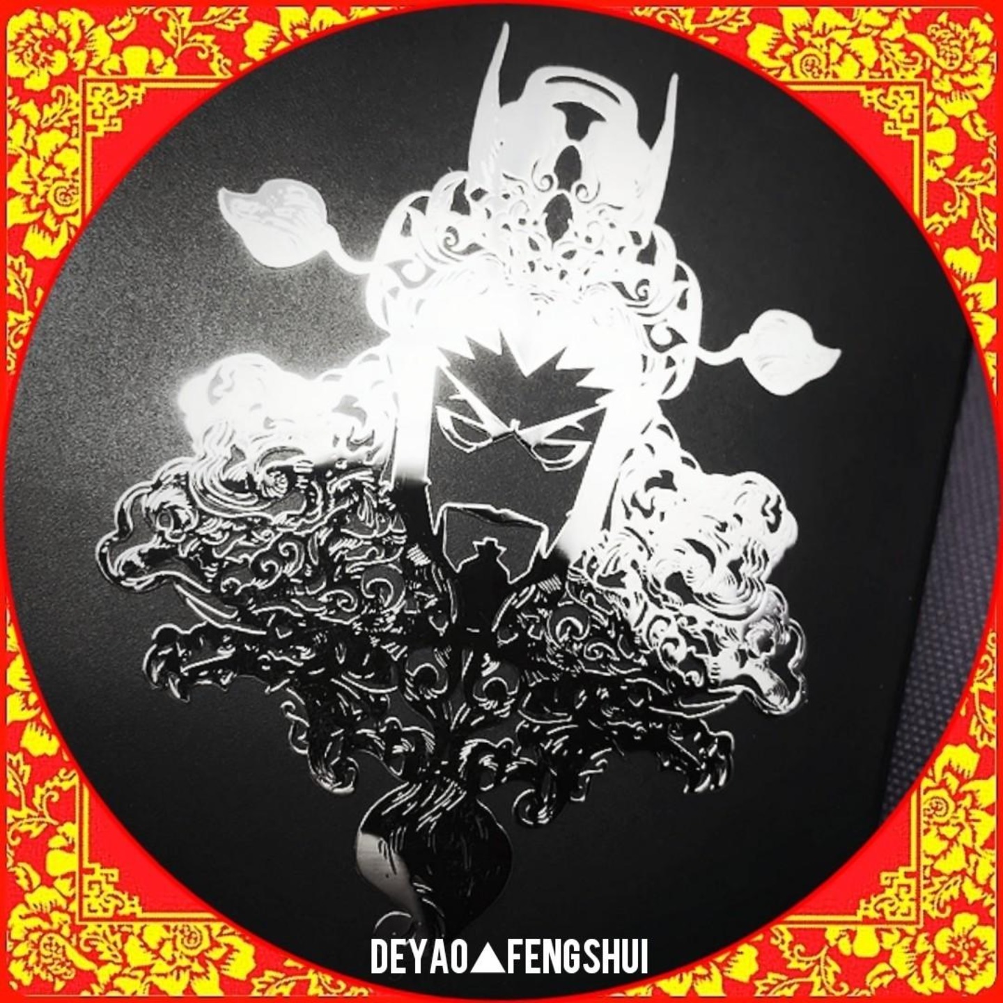 Zhong Kui Deity Filigree Sticker｜钟馗金属贴