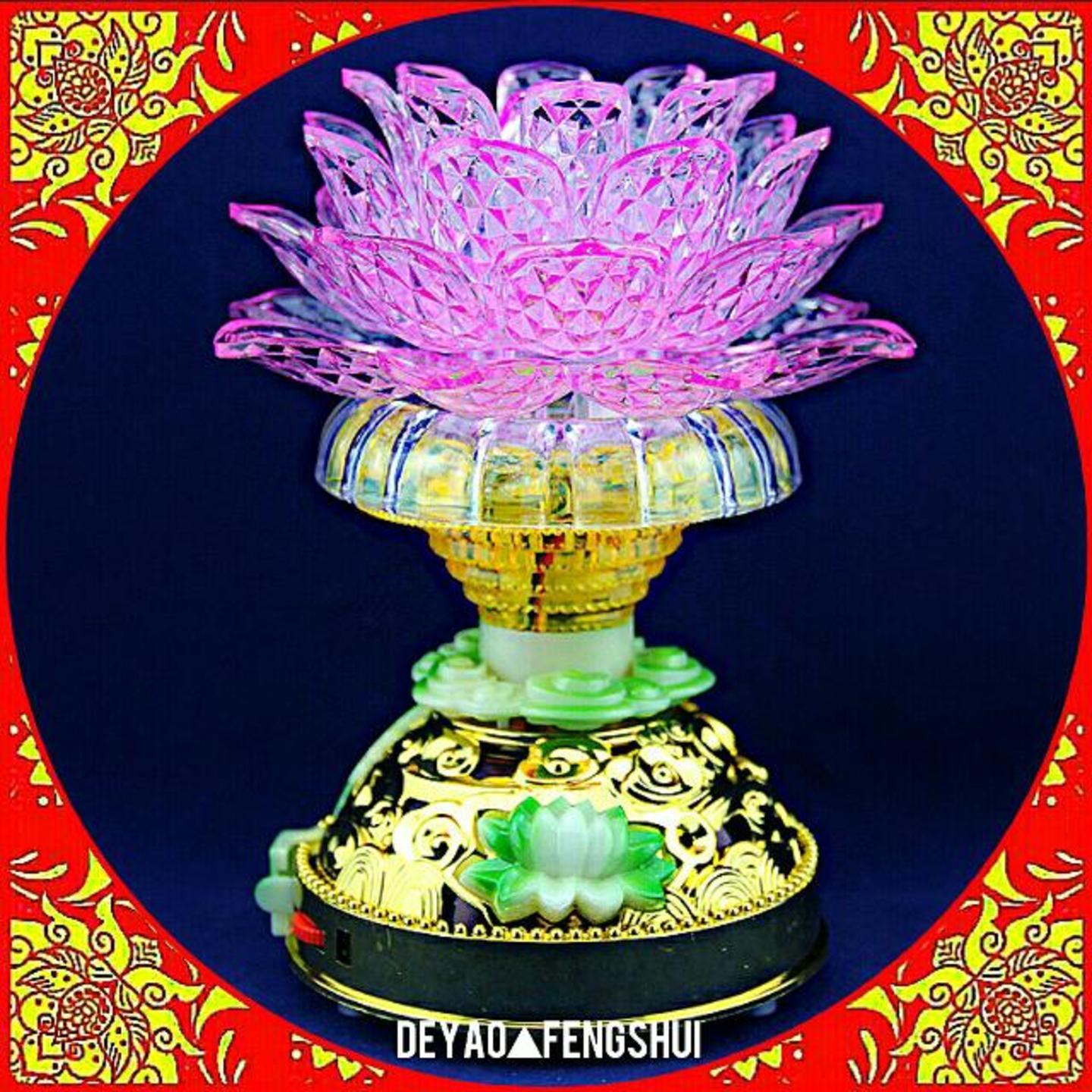 Beautiful Lotus Flower Electric Lamp Lighting | 莲花电灯