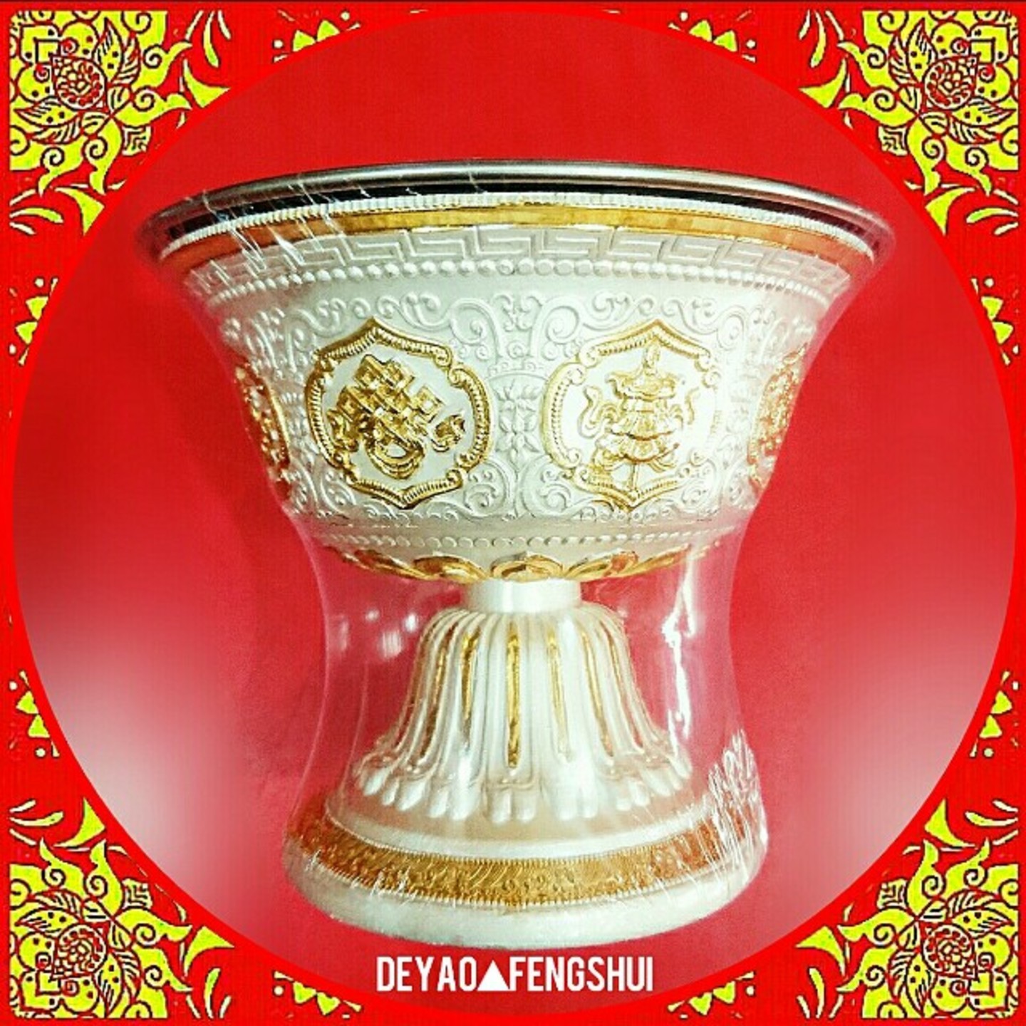 Tibetan Eight Auspicious Offering Cup | 西藏八宝供杯