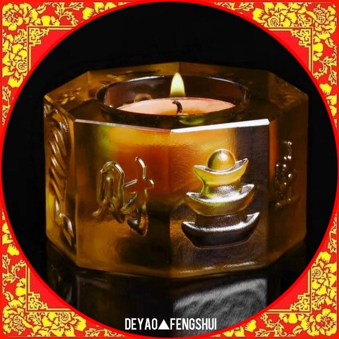 Auspicious Fortune Tealight Holder | 招财进宝蜡烛台