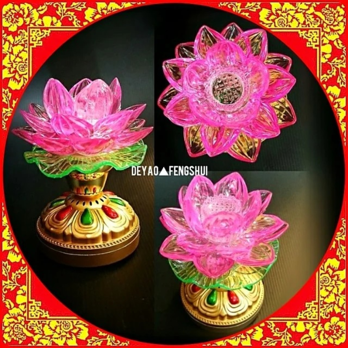 Beautiful Lotus Flower Electrical Lamp Lighting | 莲花电灯