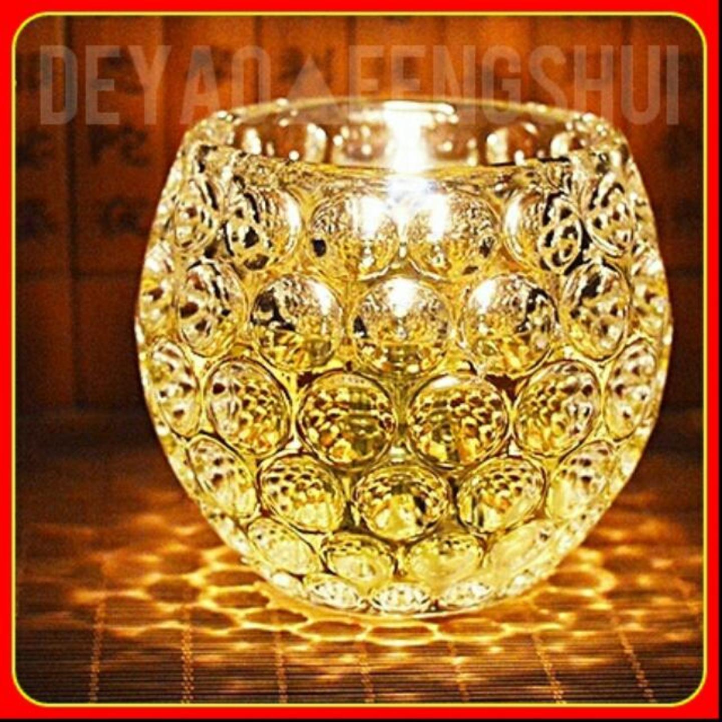 Religious Alter Offering Wicker Oil Glass Lamp  佛油灯