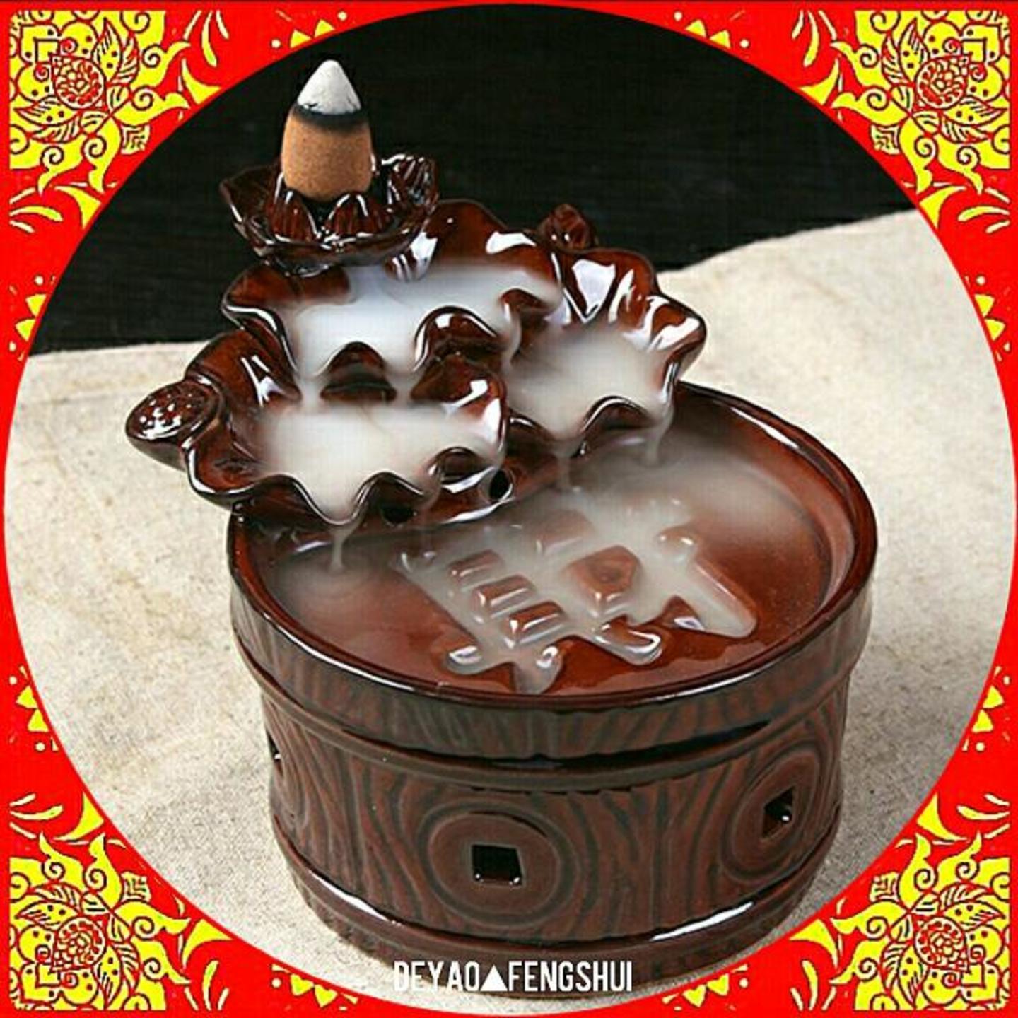 Auspicious Prosperity Fortune Incense Burner | 招财进宝倒流香炉