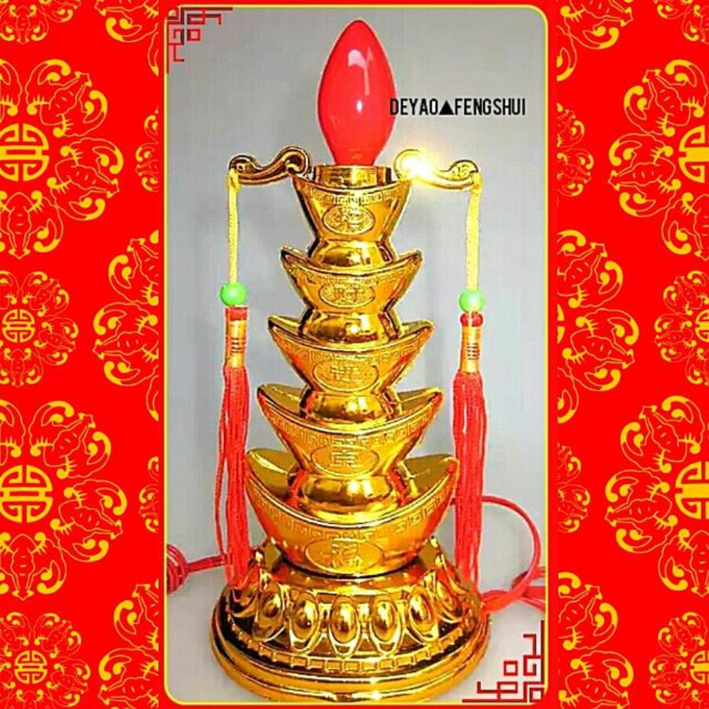 Religious Alter LED Prosperity Gold Ingot Lamp 佛灯 | 神桌电灯