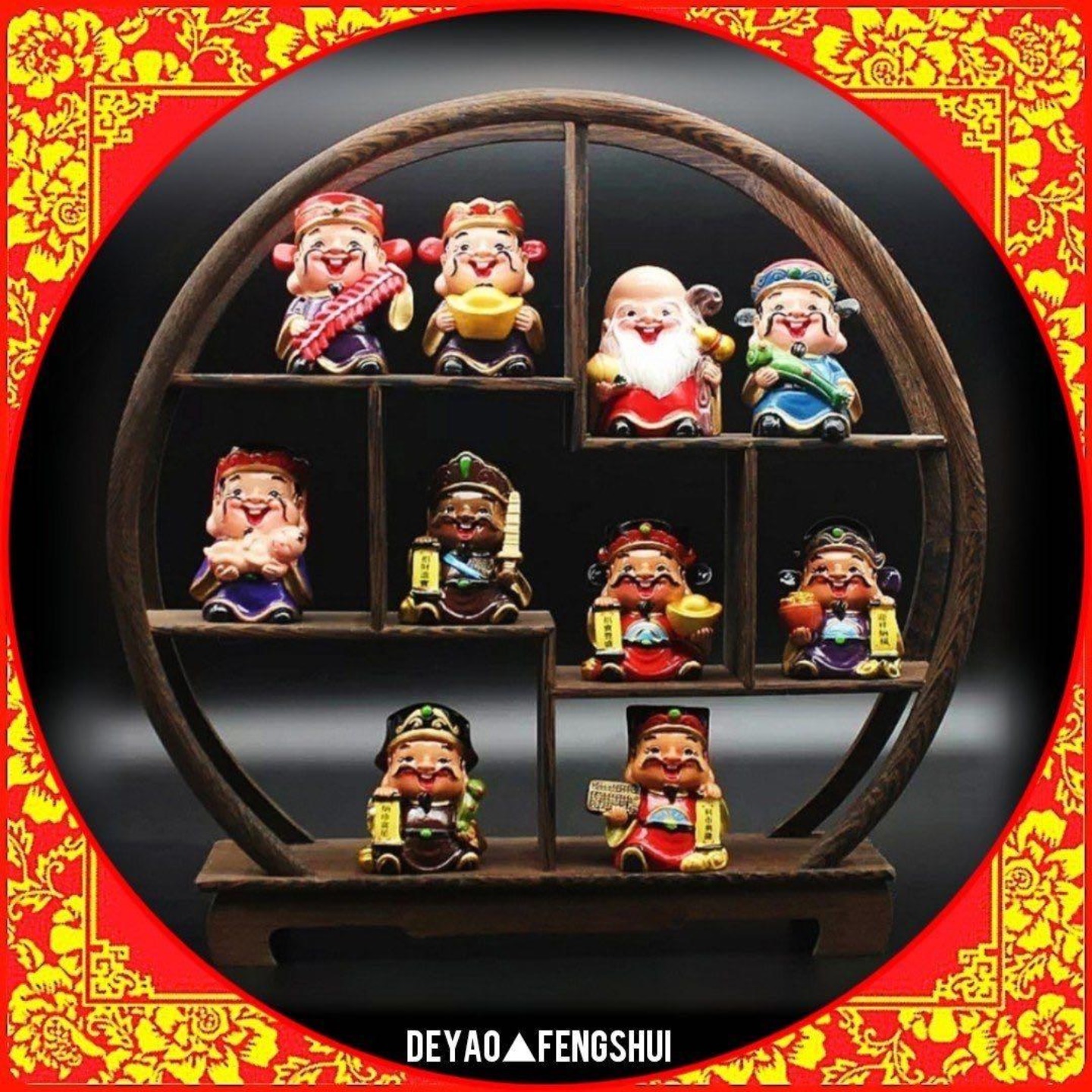 Auspicious Deities Figurines五福财神 五路财神