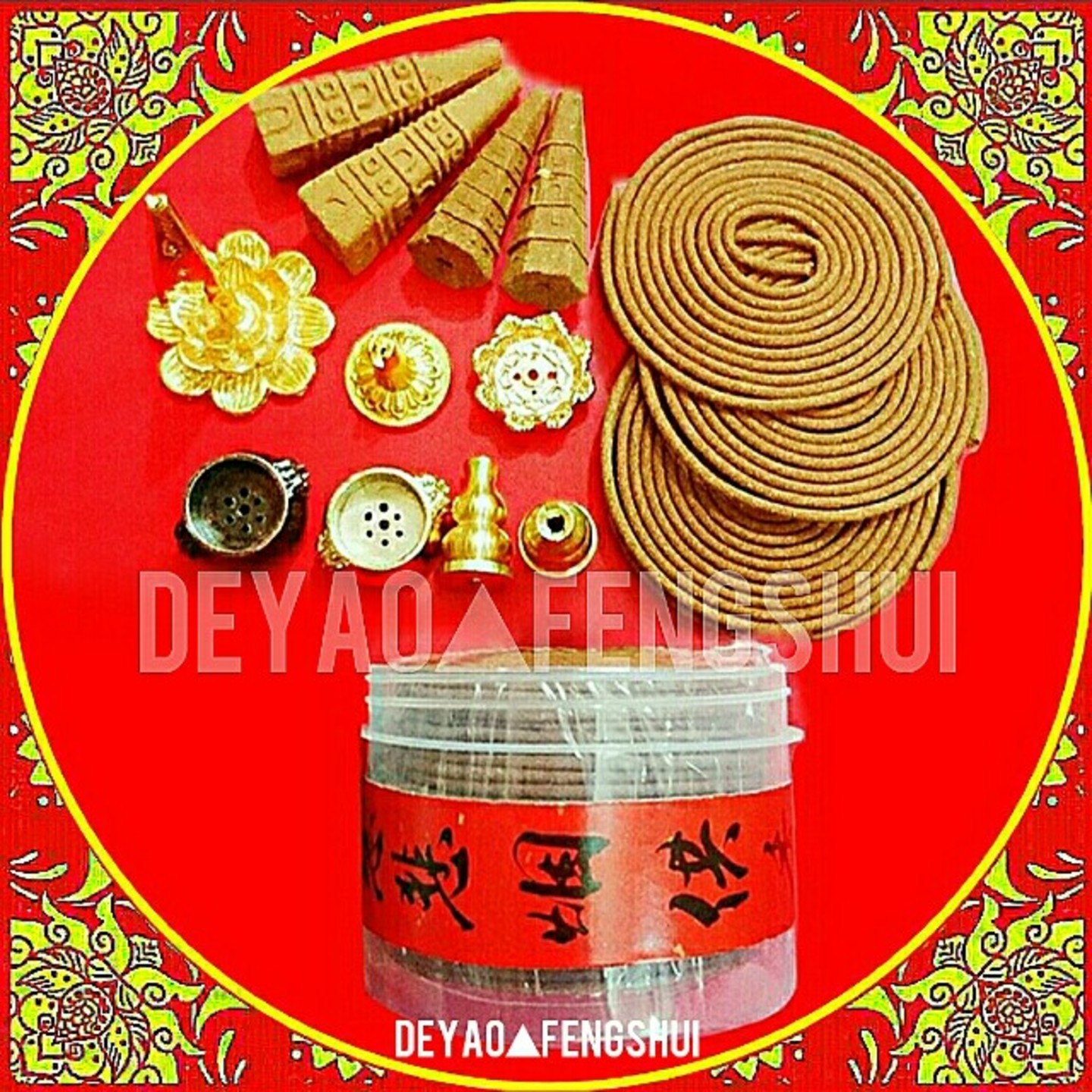 Authentic Natural Incense Coil  烟供塔香