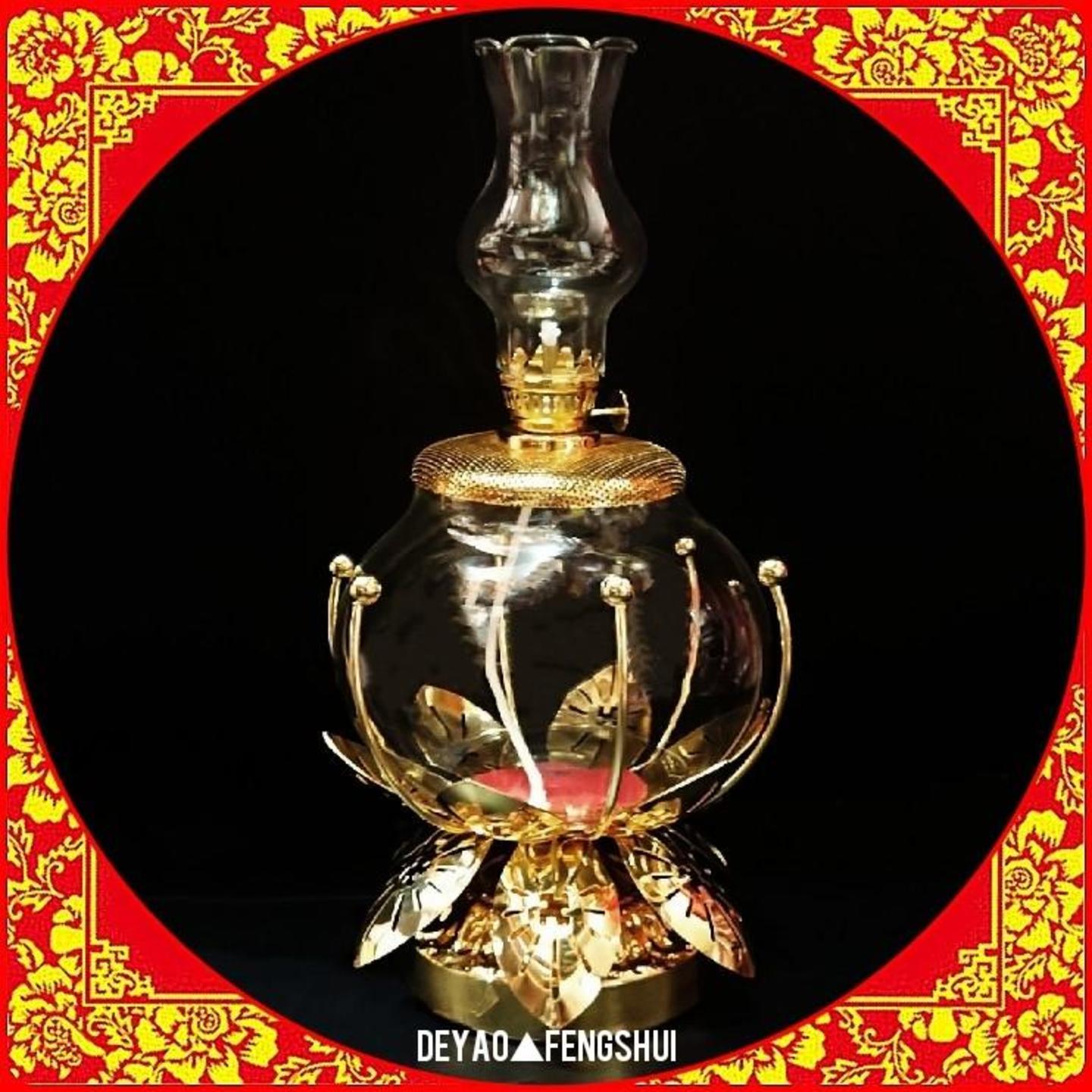 Buddhist Offering Oil Wicker Alter Lamp | 佛油灯