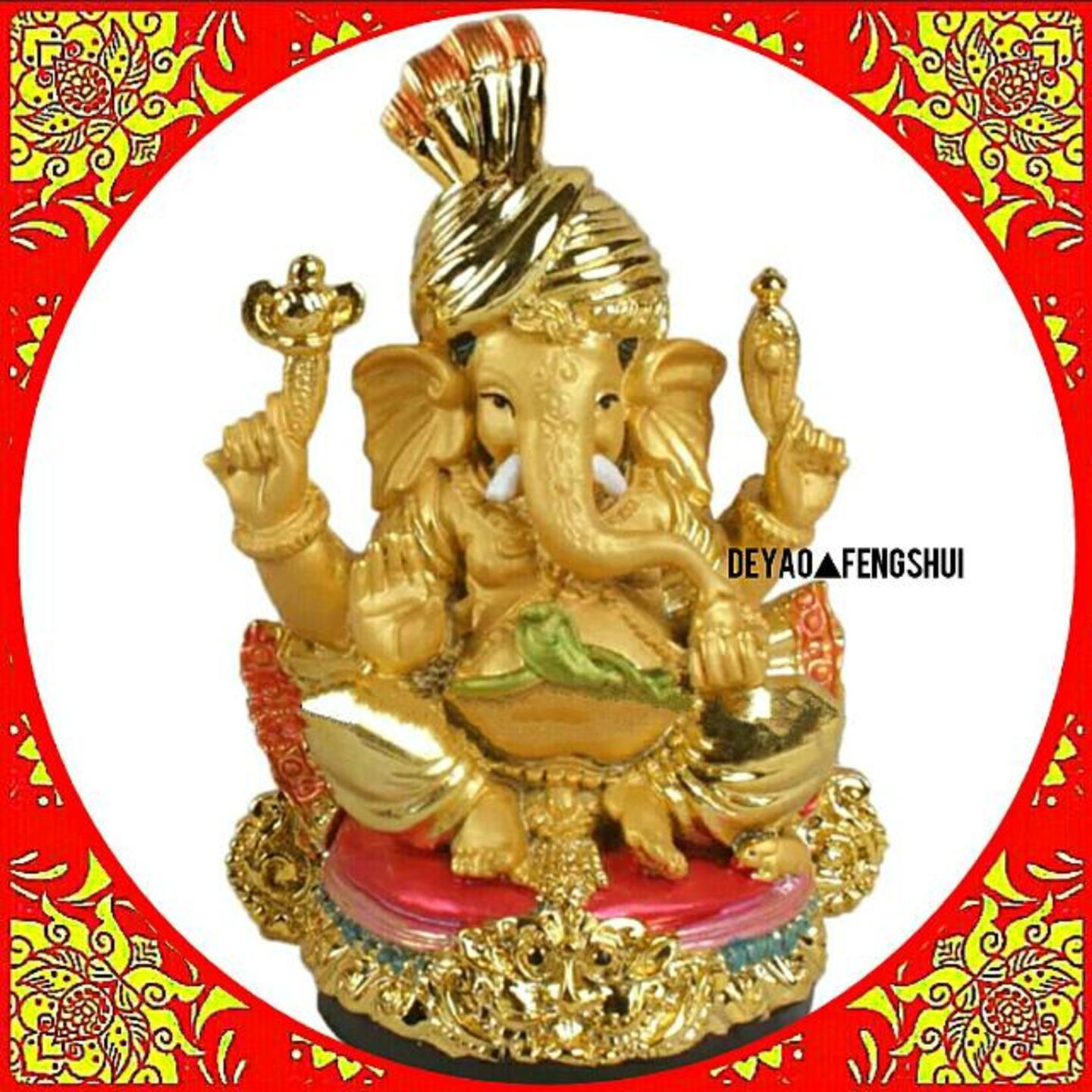 Beautiful Hindu Deity God Lord Ganesha Carved Statue | 象神神像