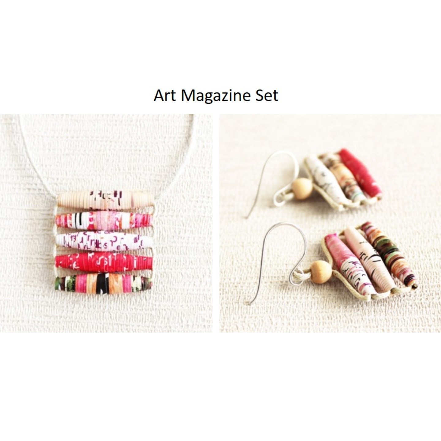 Art Magazine Jewellery Set