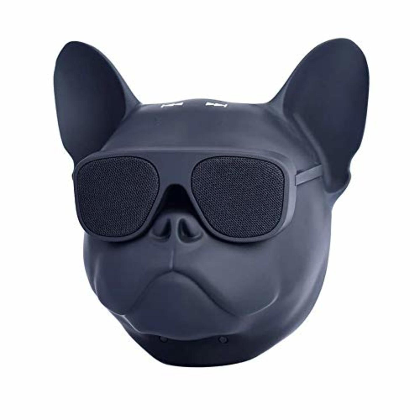 Unique & Portable Easy to Carry Bull Dog Head Shape Wireless Bluetooth Speaker with Bass & Stereo Sound