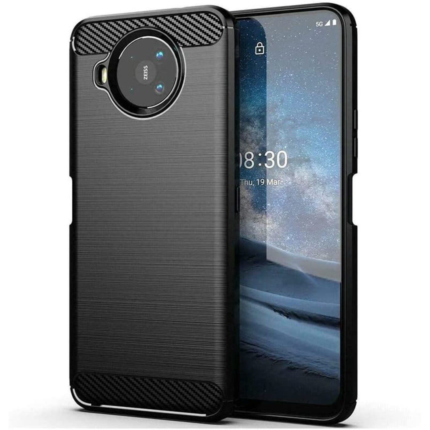 Faircost for Nokia 8.4 Hybrid Carbon Fiber Texture Design Back Cover