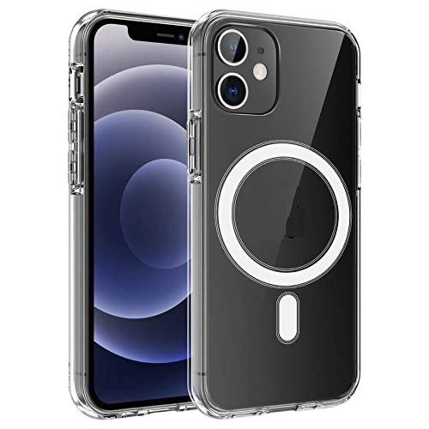 Faircost for iPhone 12 mini Magnetic Magsafe Compatible Clear Shockproof Back Case cover Magsafe Compatible
