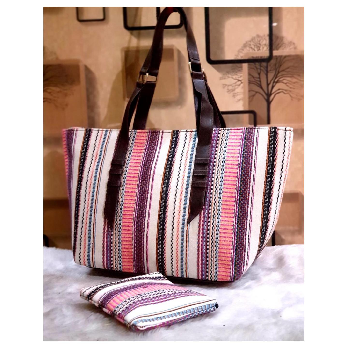 JACQUARD ARCHITECTURE BAG