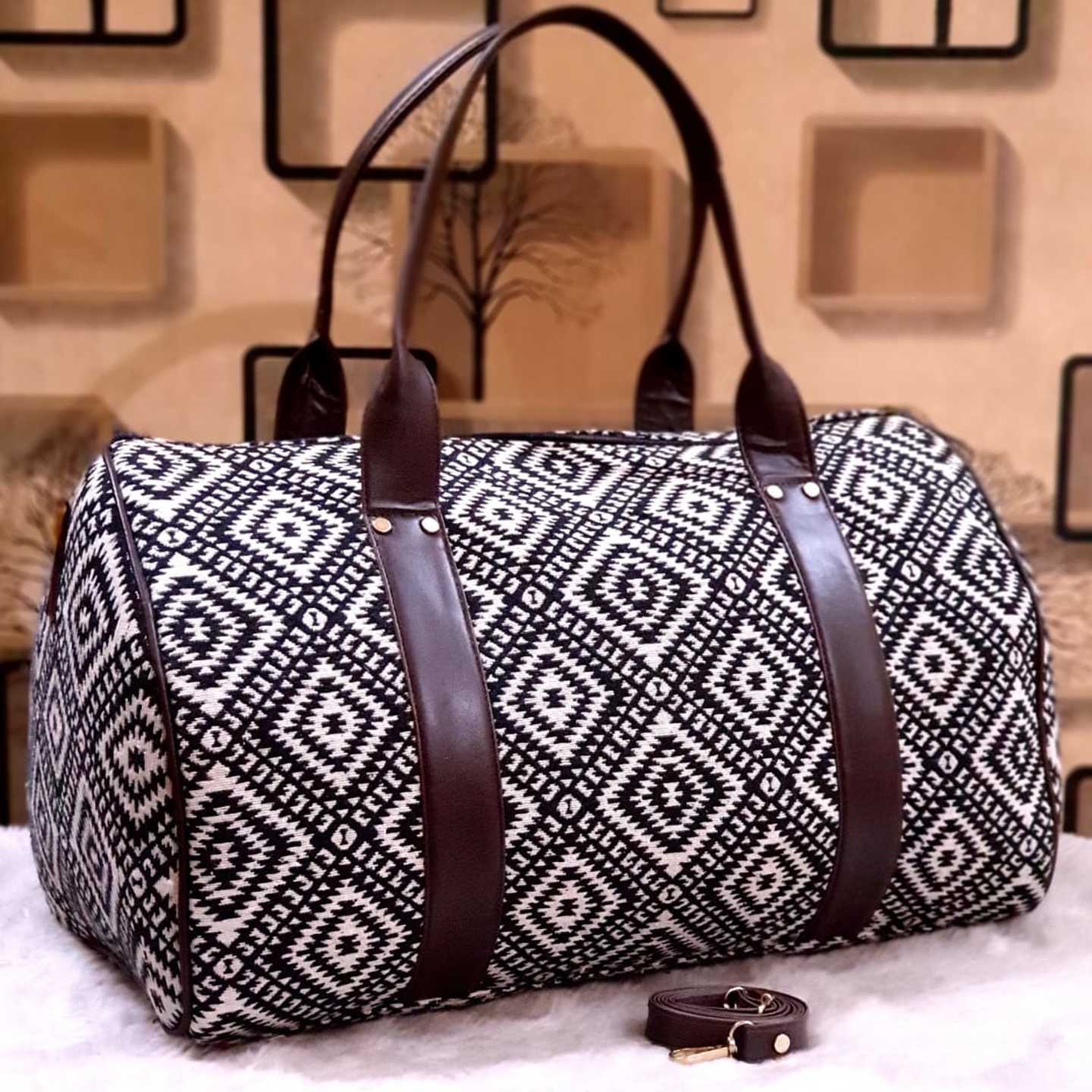 Jacquard Duffle Cabin Bag