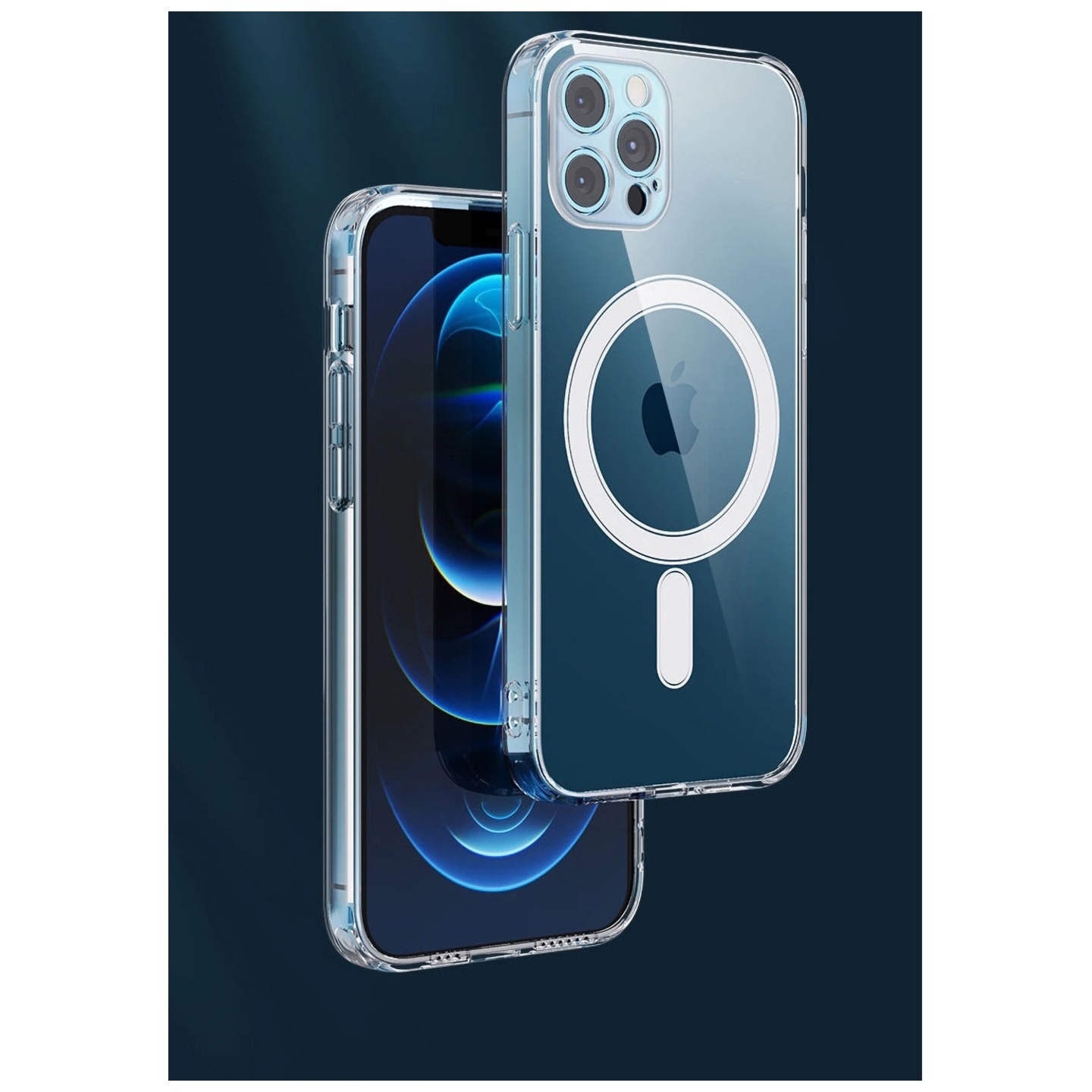 Faircost for iPhone 13 Pro Max Magnetic Clear Shockproof Back Case cover Magsafe Compatible