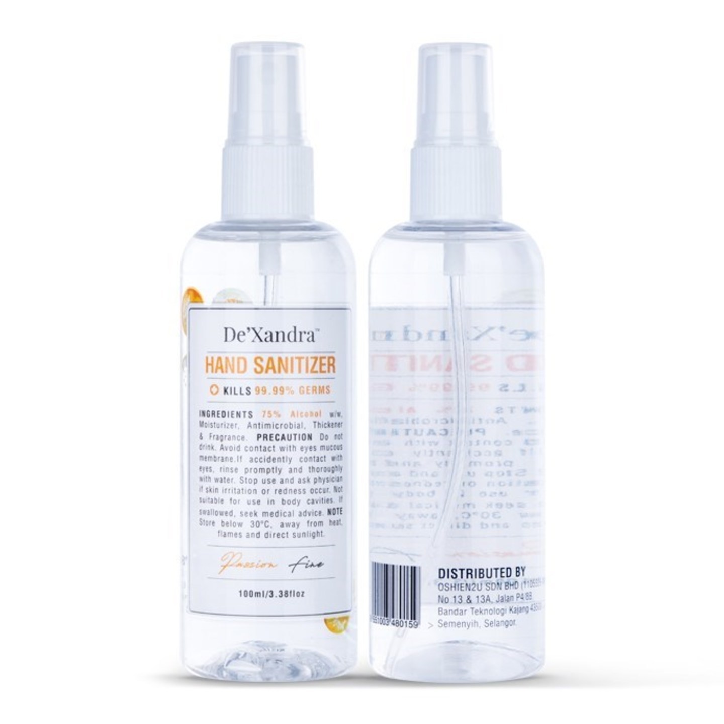 Passion Fine - De'Xandra Hand Sanitizer 100ml