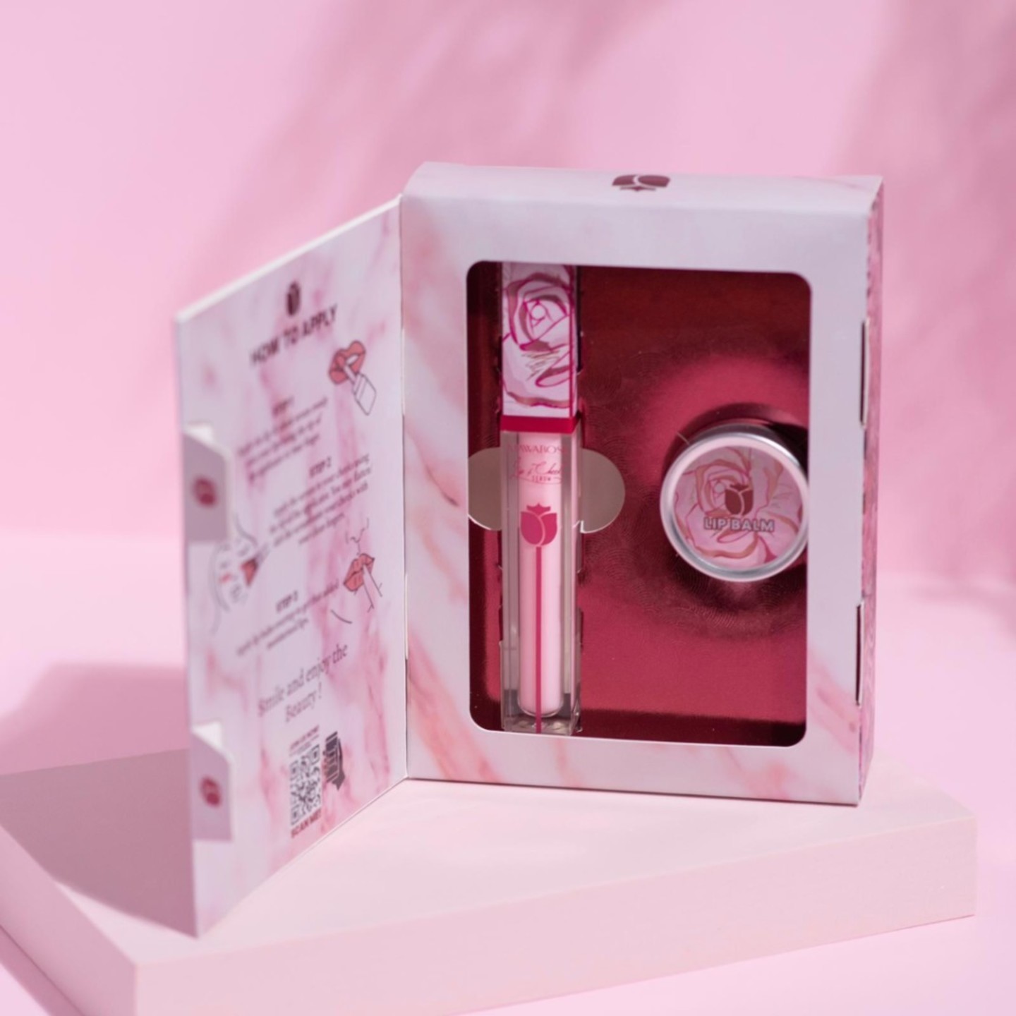 Mawarose Lip and Cheek Serum + Rose Lip Balm Bonus Edition