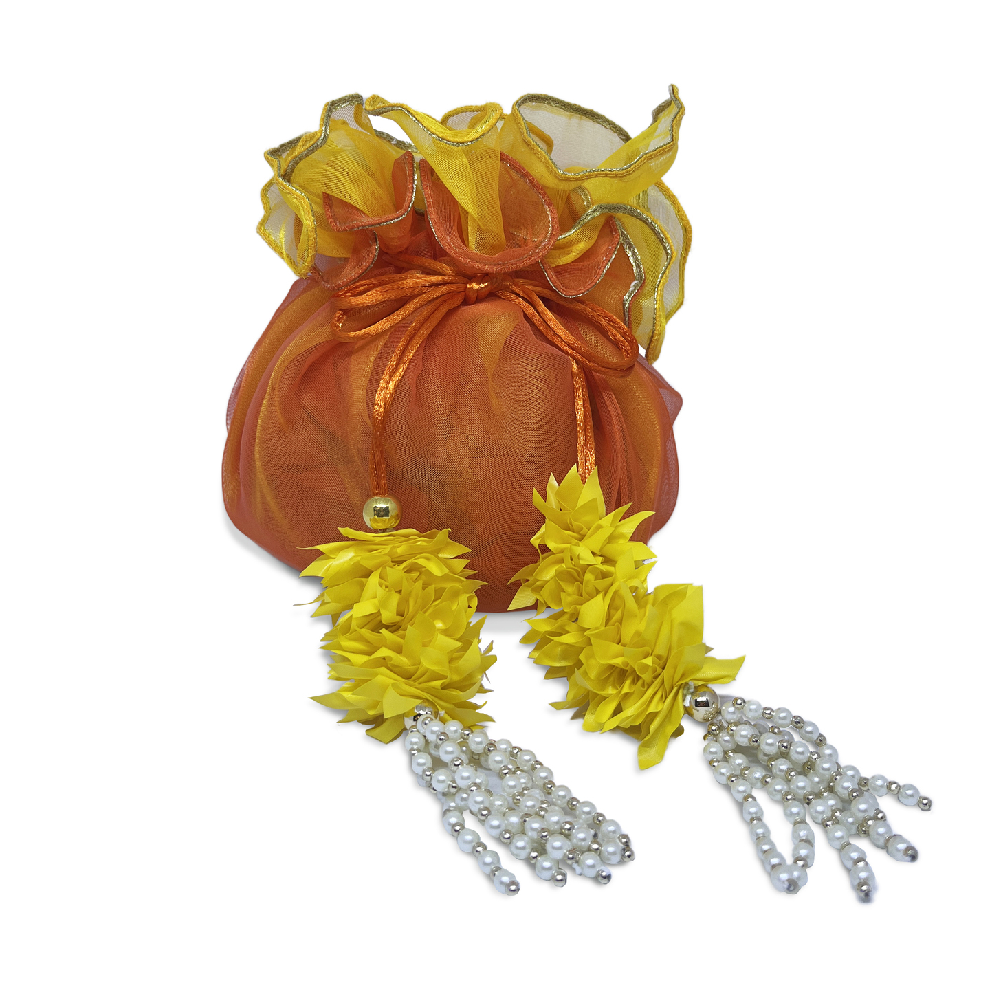 GANESH COLLECTION Organza Round Modak Favours