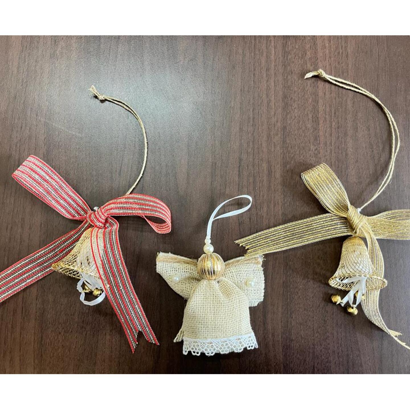 Christmas Ornaments - Set of 3 (Bells)