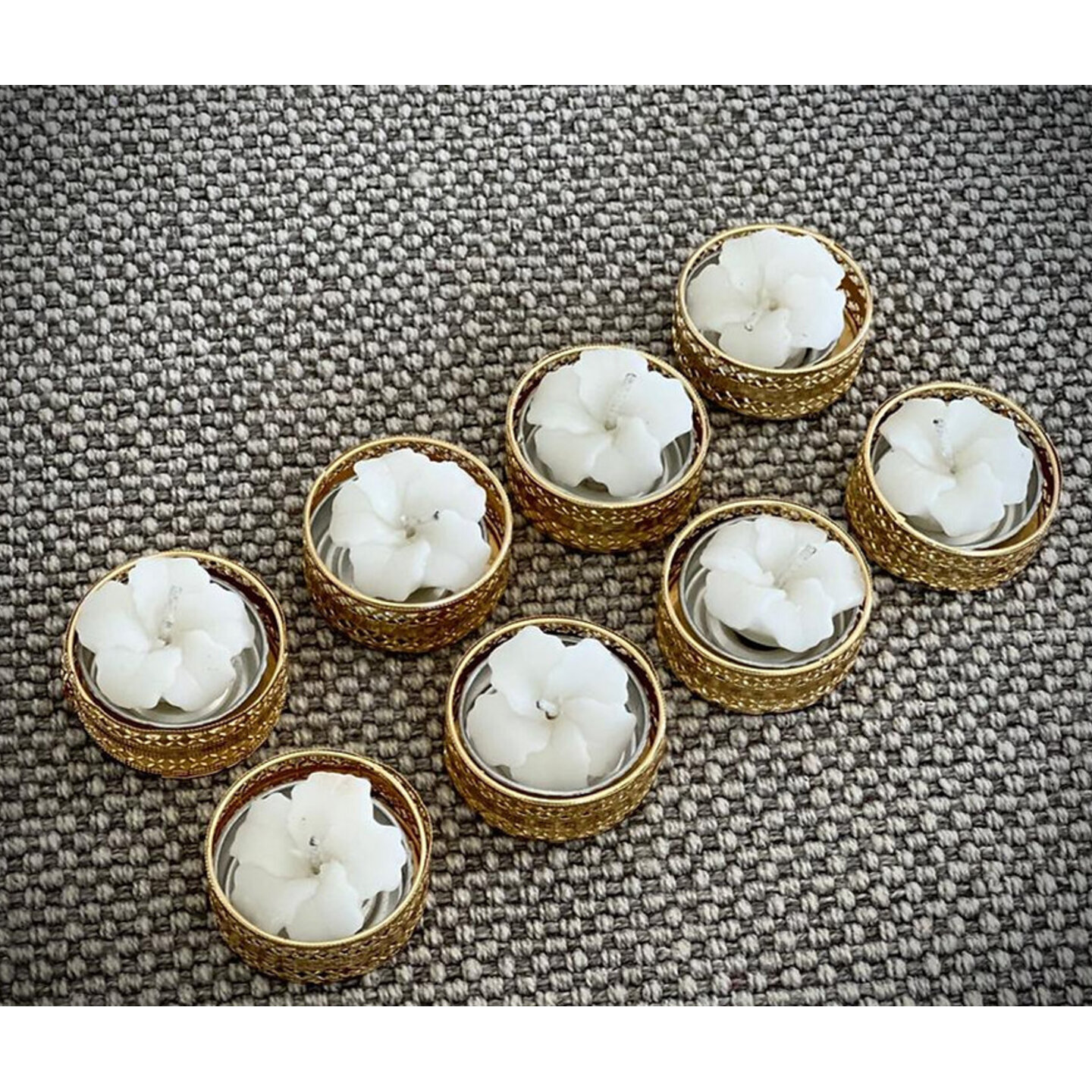 Set of 8 Frangipani Tea light