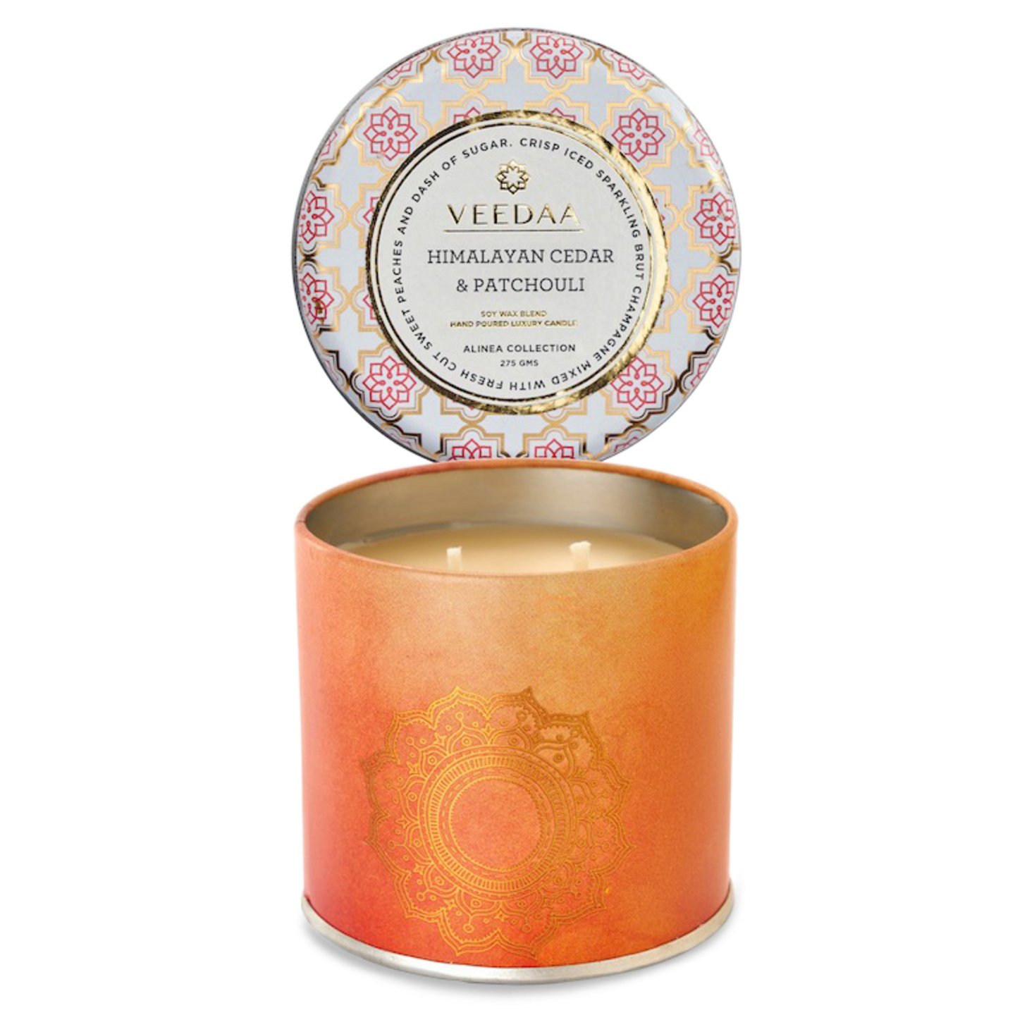 DIWALI SPECIAL: Veedaa Mason Tin Candle - Himalayan Cedar & Patchouli