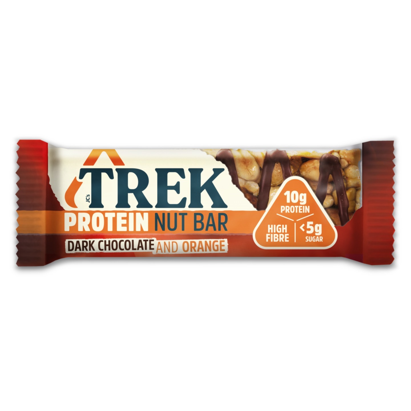 JCs Trek Protein Nut Bar - Dark Chocolate & Orange 40g