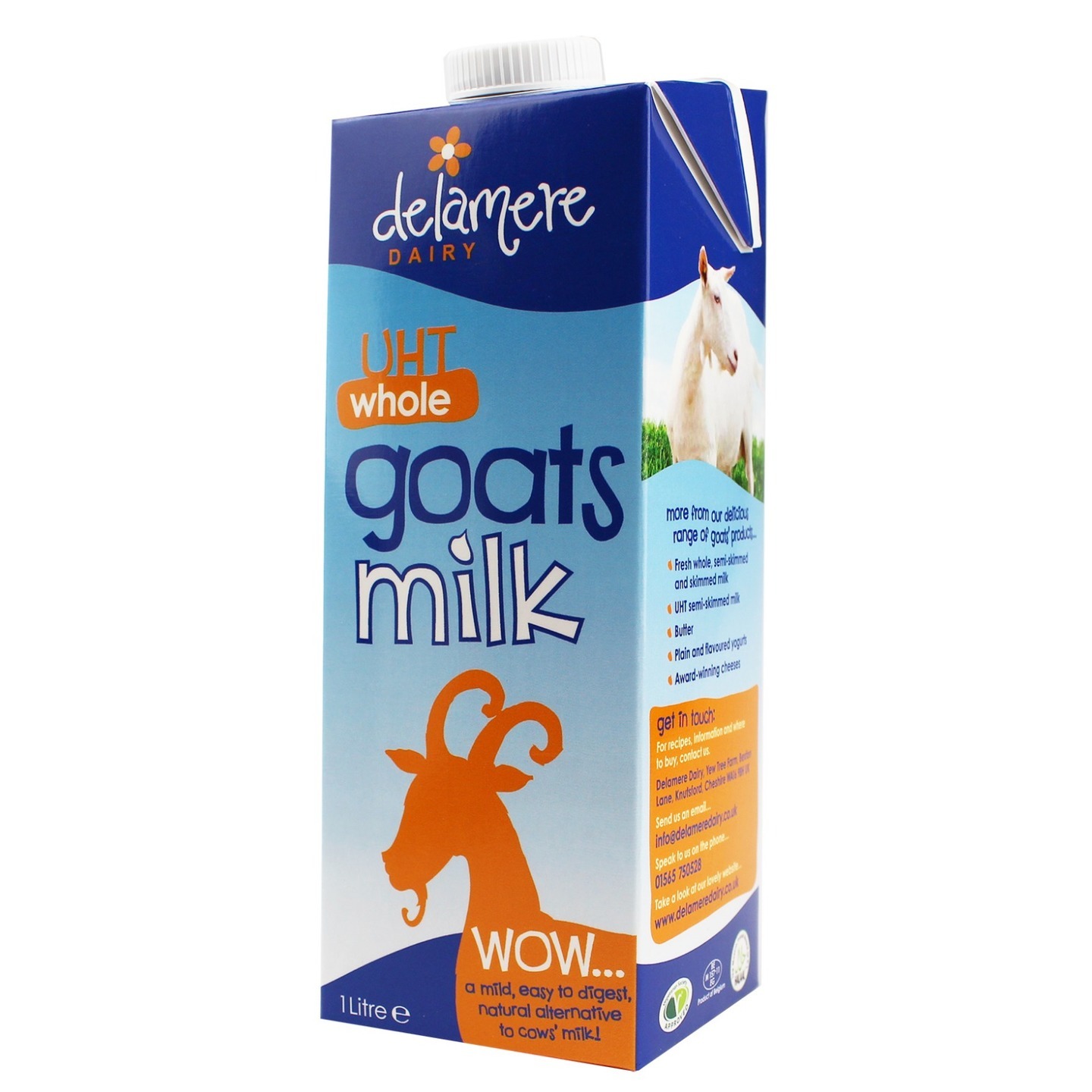 Delamere UHT Whole Goats Milk