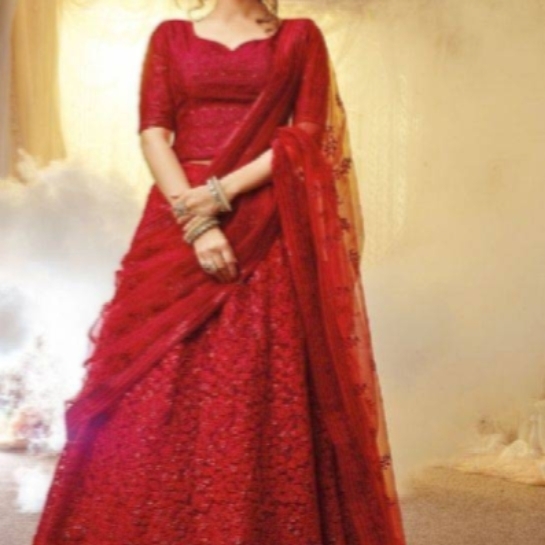 georgette fabric heavy embroidered lehenga choil  with dupatta   XXX011777396N