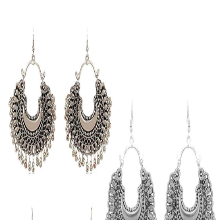 EarringsVilla Combo of 3 Designer Traditional Stylish Alloy Gold Silver Drops & Danglers Chandbali Jhumki Earring

Item NO.CEA004699349N

