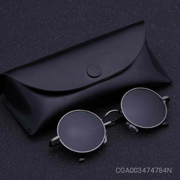 new in town round black sunglasses