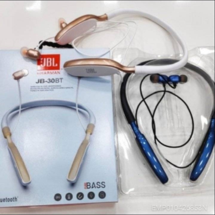 Imported JBL-30BT wireless neckband with high base and vloume control 