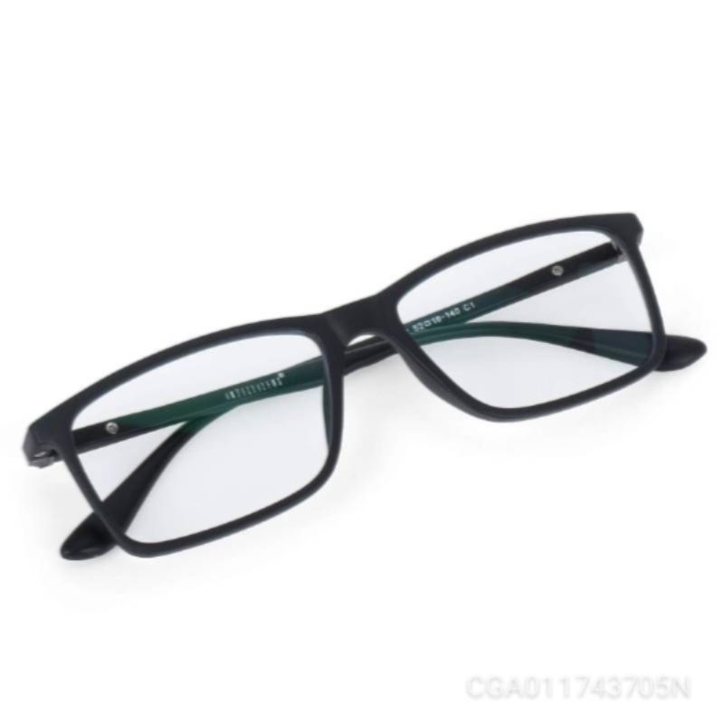 SHISHAMARE Lens square unisex blue cut spectacles with anti-glare protection power zero CGA011743705N
