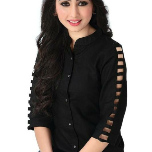 cronzz black rayon top WWO008940178N