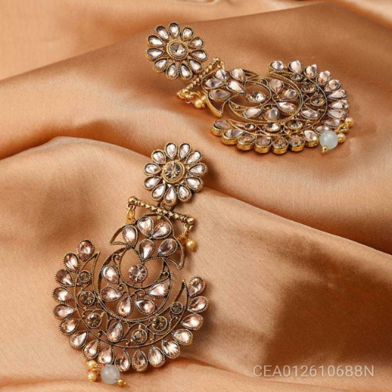Excellent Gold Plated Chand Bali Earring for Women.  CEA012610688N 