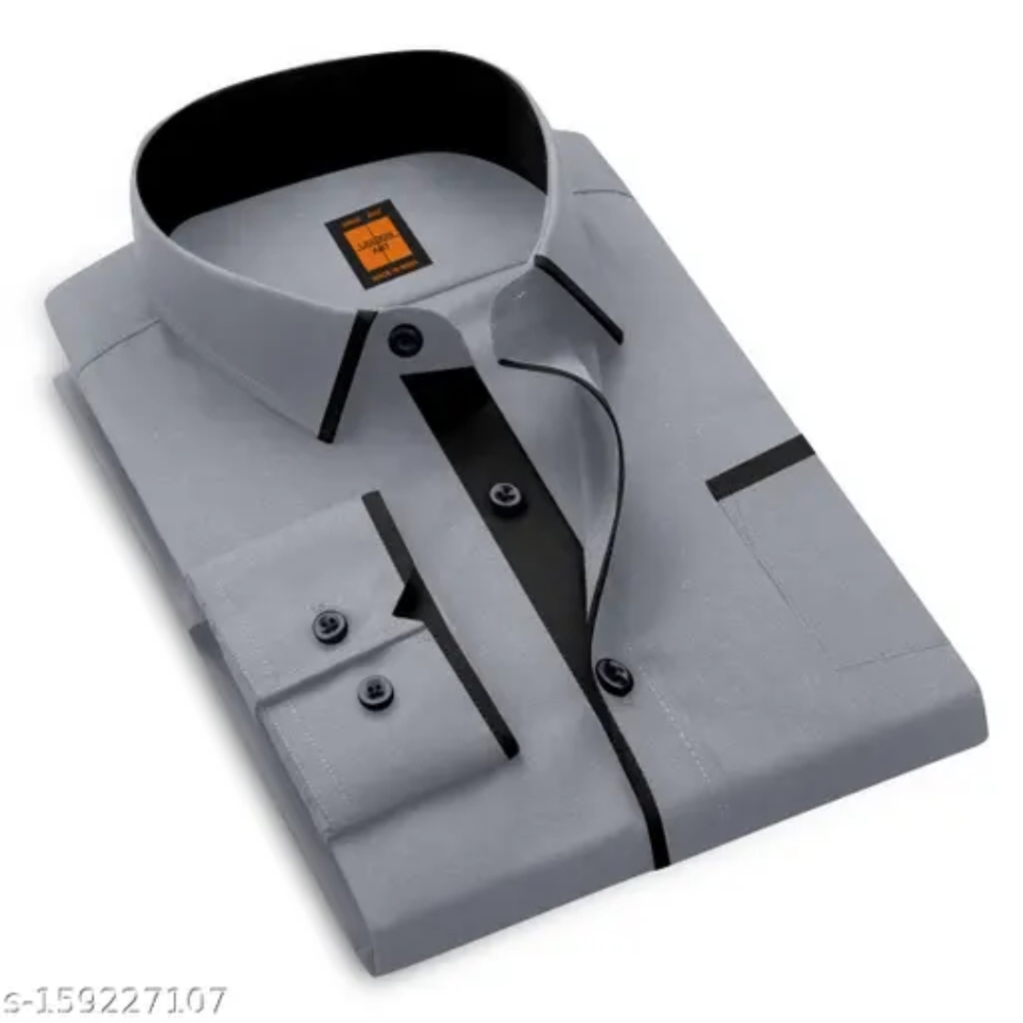 Comfortable Grey Cotton Shirt For Men 16927658