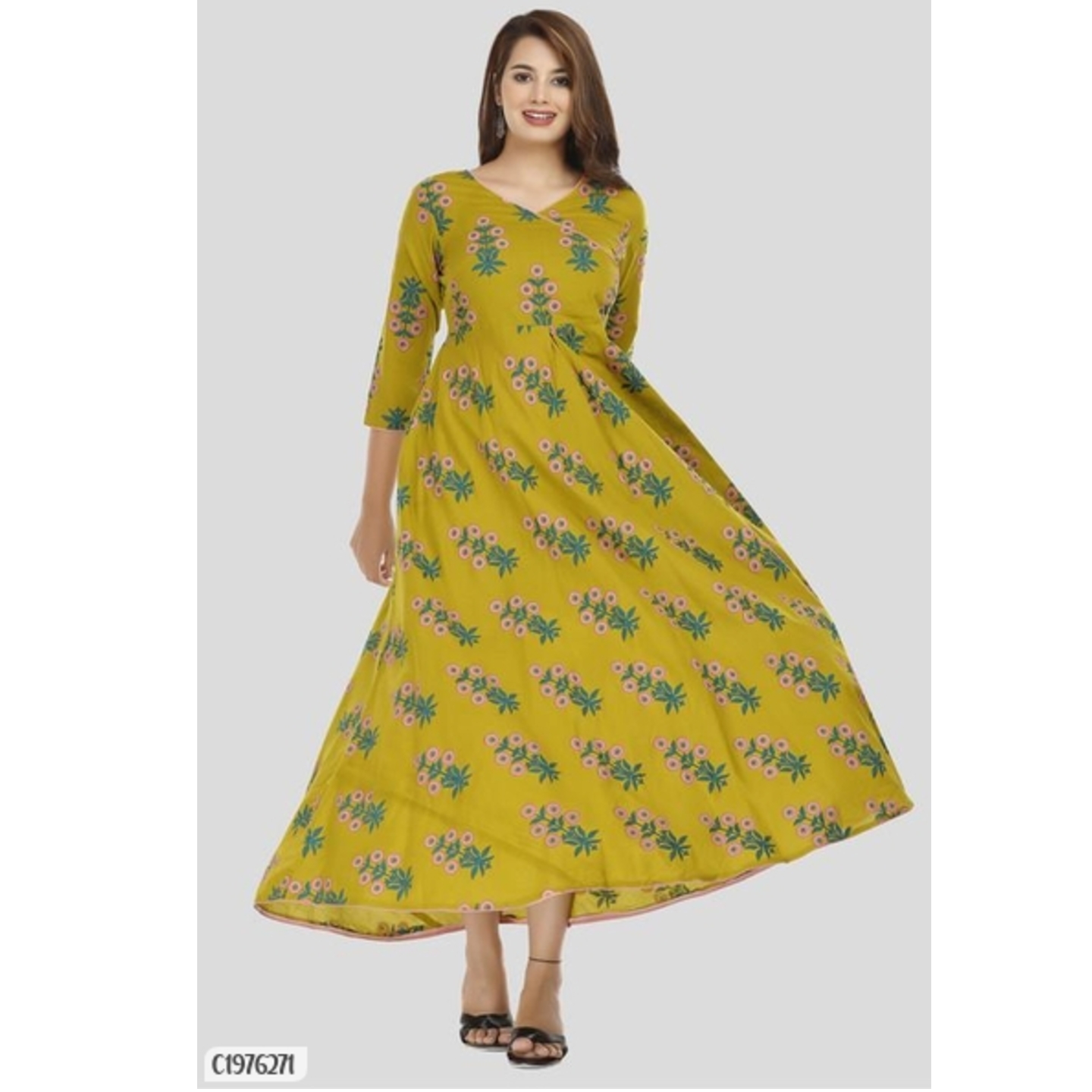 Premium Printed Rayon Festive Kurti