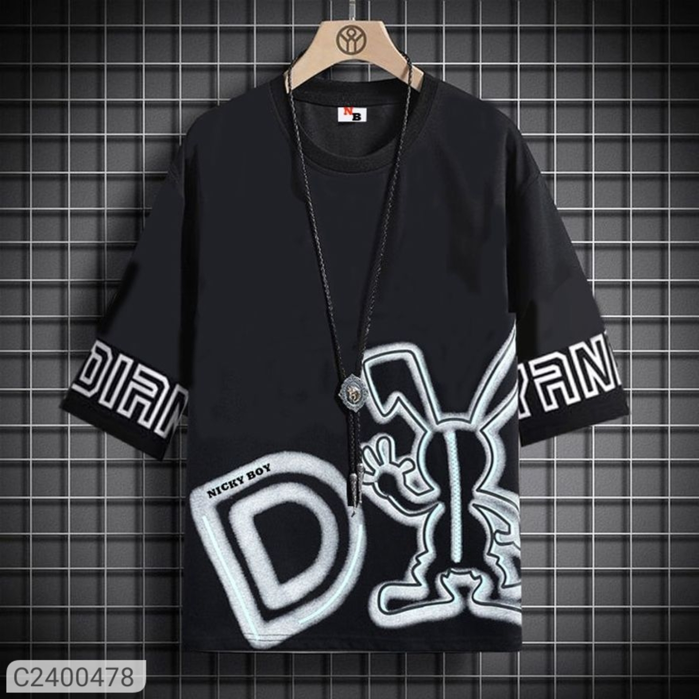 Beautiful Cotton Blend Printed T-shirt Code C2400478