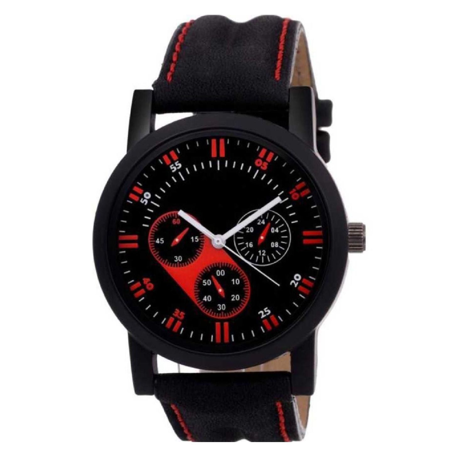 Men's Leather Analog Watch (Code: C1322465)