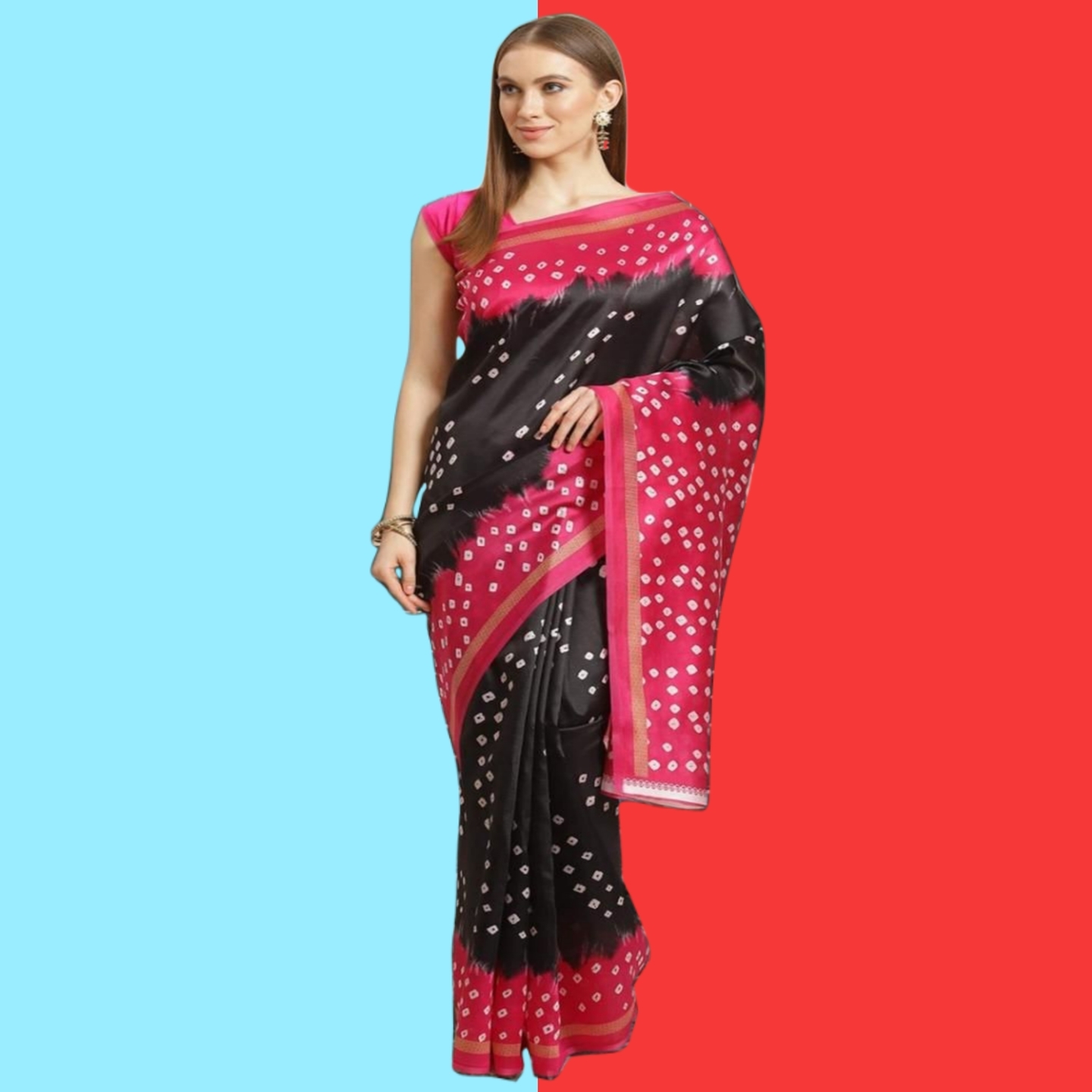 Delicate Printed Art Silk Sarees (Code: C1690702)