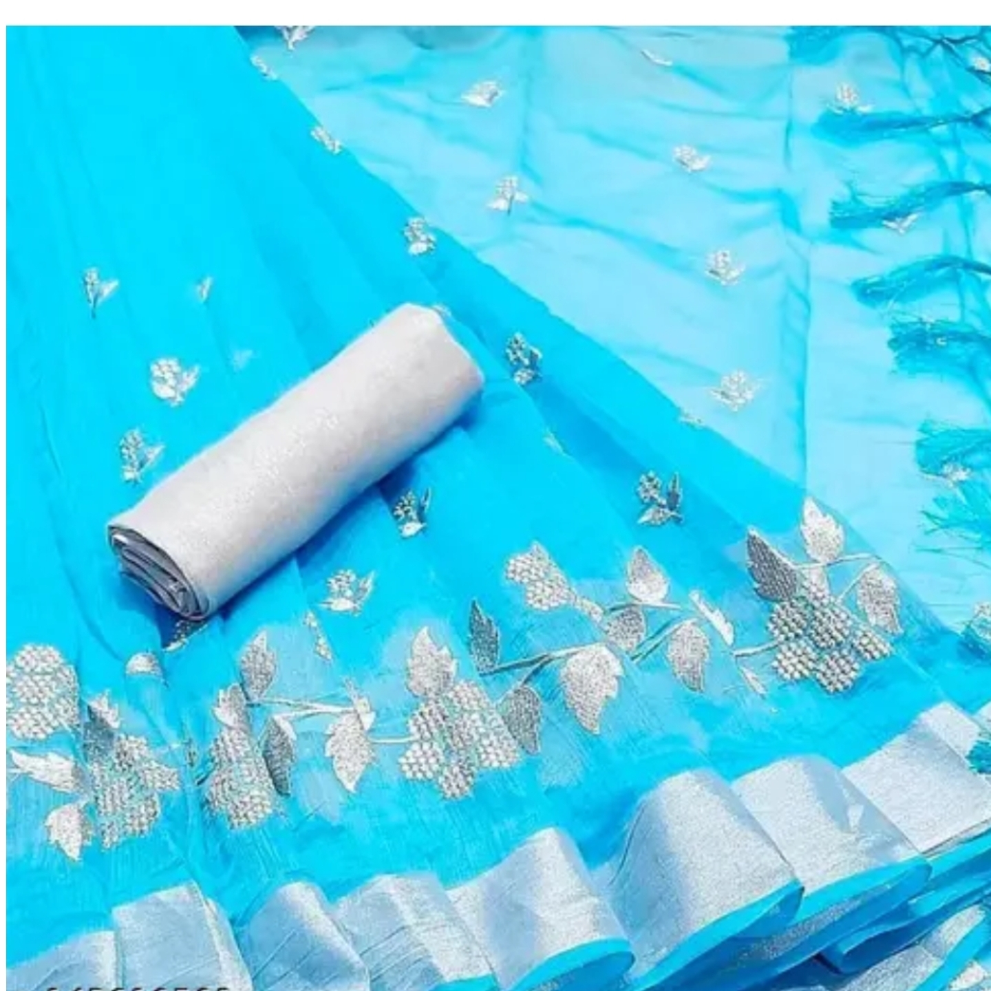 Woman Fancy Chanderi Cotton Saree
