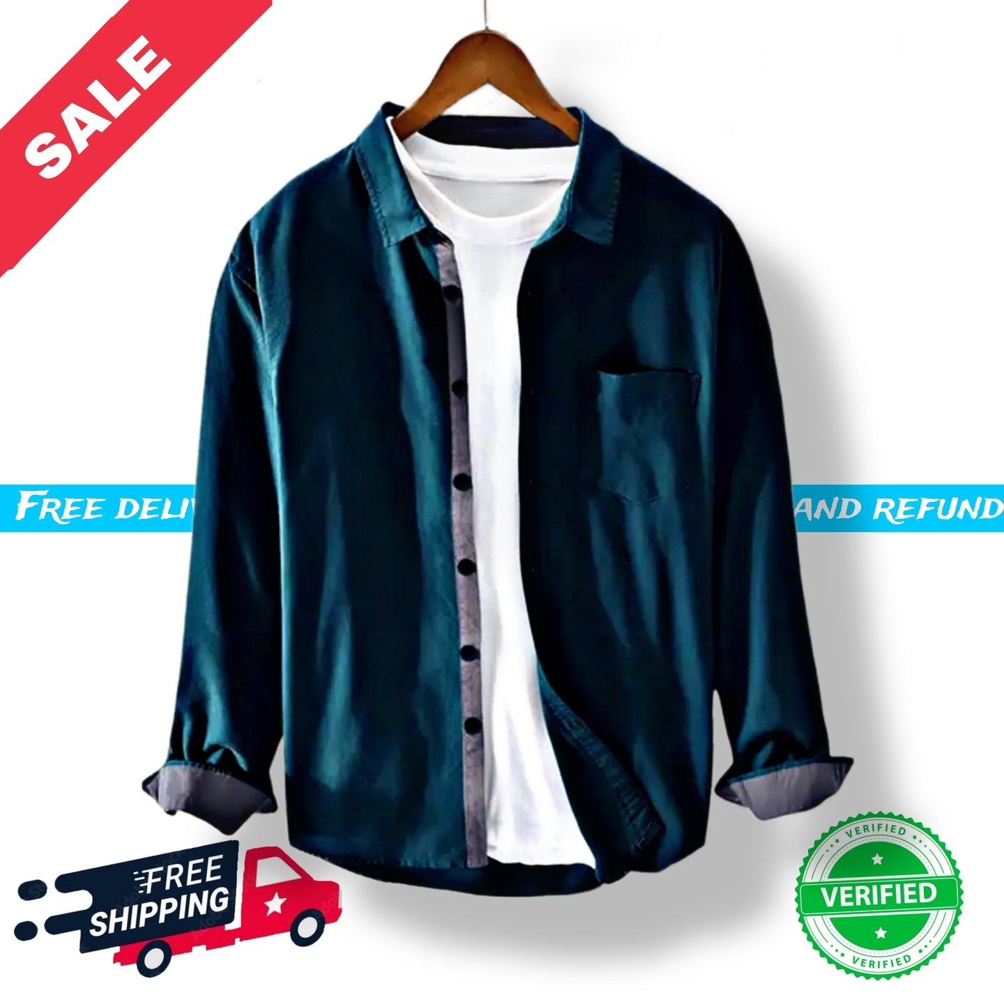Solid Mens Shirt